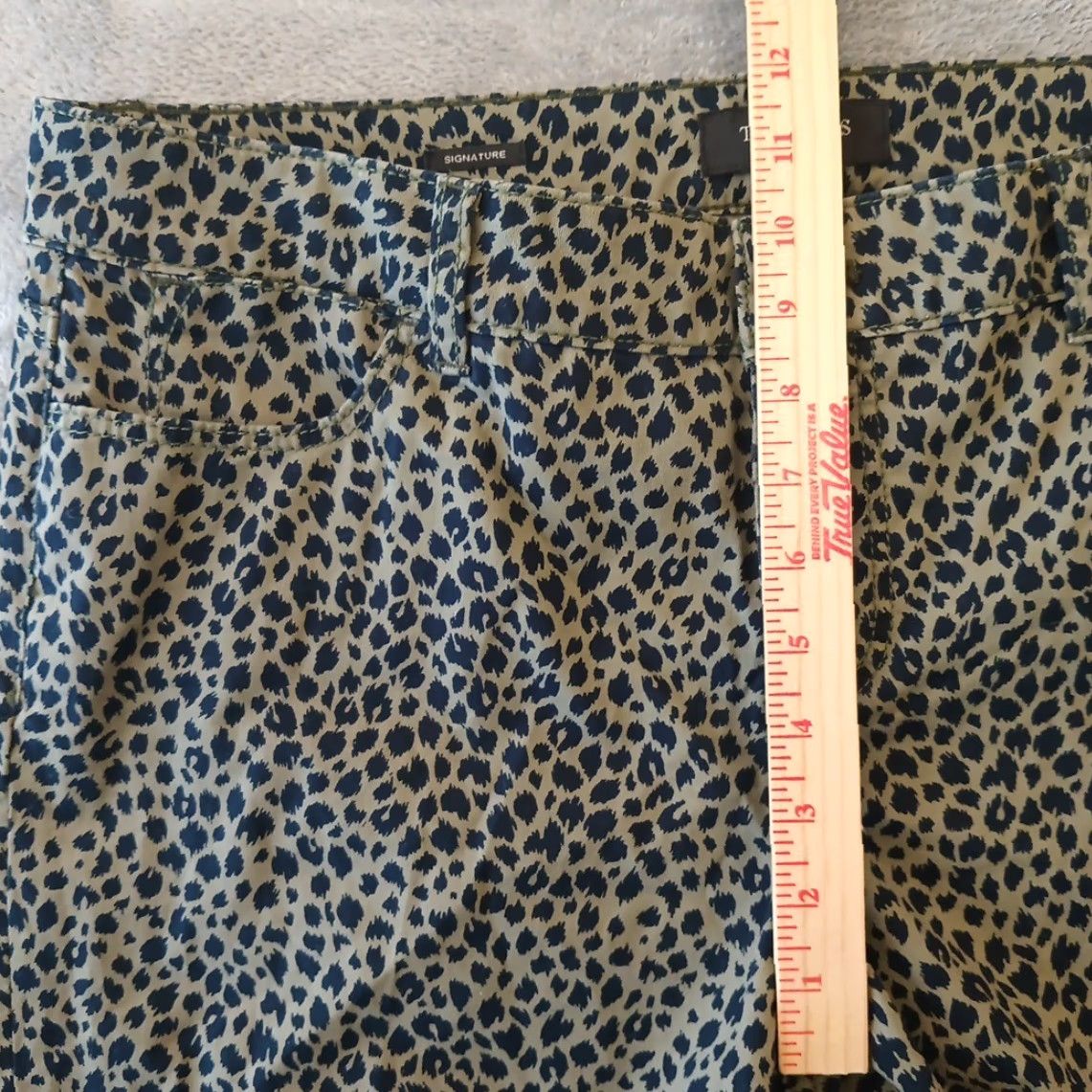 Talbots Talbots Signature Ankle Pants Womens 14P Gray Animal Print Pockets 36x28 Pants Size 36" / US 14 / IT 50 - 4 Thumbnail