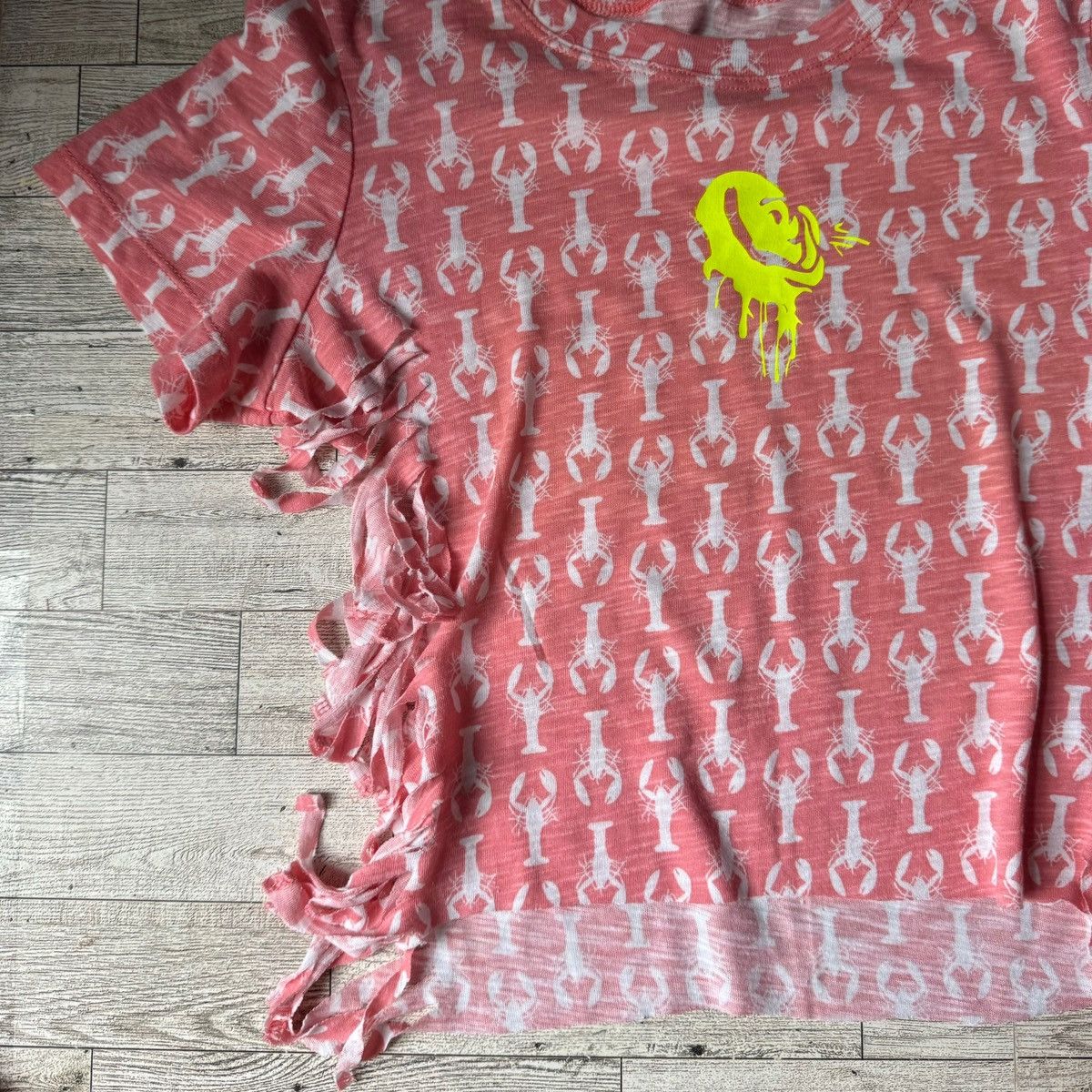 Aeropostale AERO, Reworked, Coral, Lobster Graphic, Cropped Baby Tee Size XS / US 0-2 / IT 36-38 - 12 Thumbnail