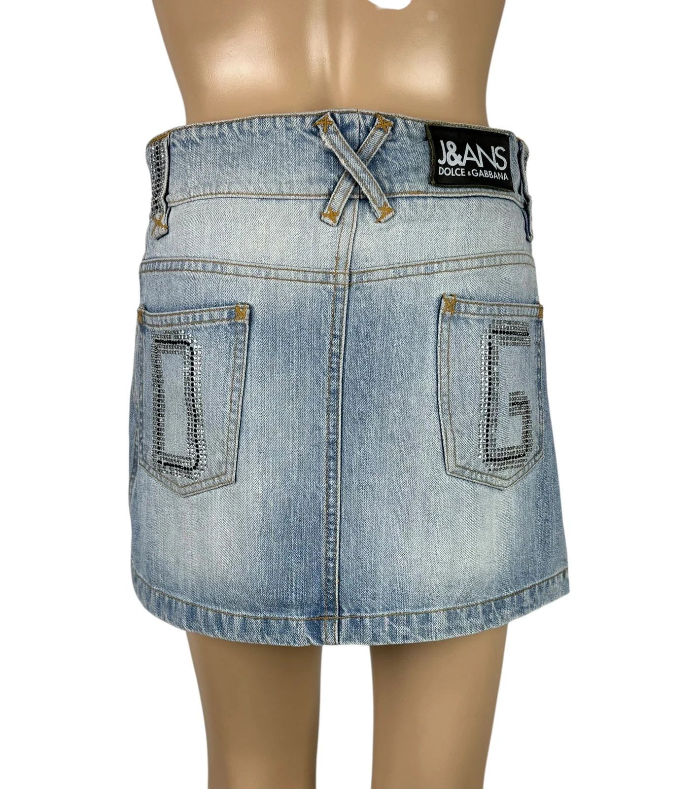 Dolce & Gabbana D&G Vintage Mini Skirt Denim size XS Size 26" / US 2 / IT 38 - 1 Thumbnail