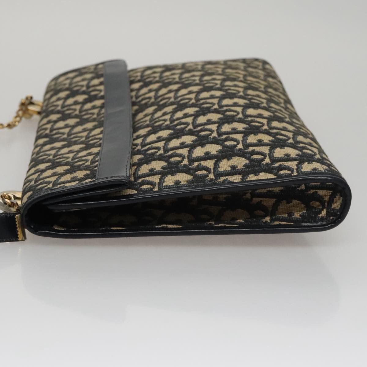 DIOR Trotter Canvas Shoulder Bag Navy