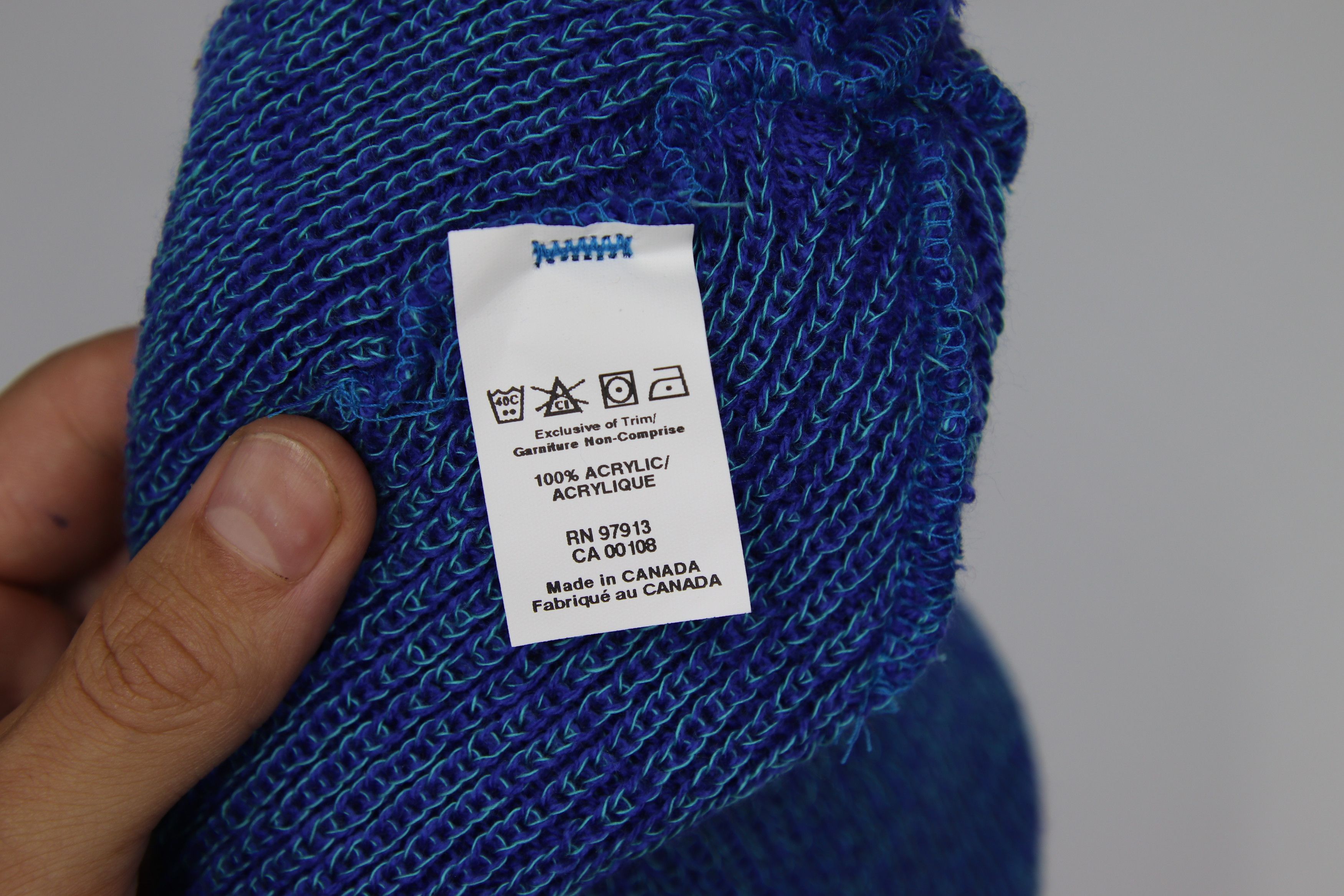 Other Chaos Twisted Beanie Bleu Blue Size ONE SIZE - 3 Thumbnail