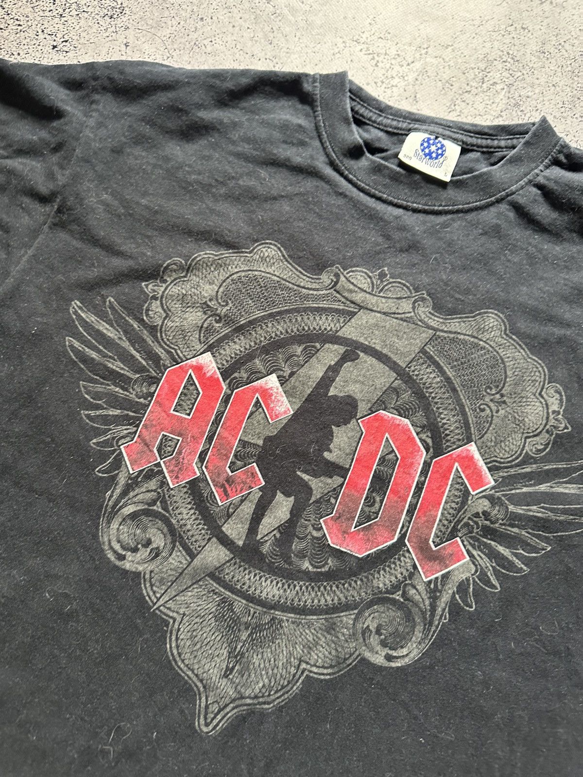 AC/DC Vintage AC DC Tee 2008/09 Black Ice Tour Band T-shirt Size US L / EU 52-54 / 3 - 2 Thumbnail
