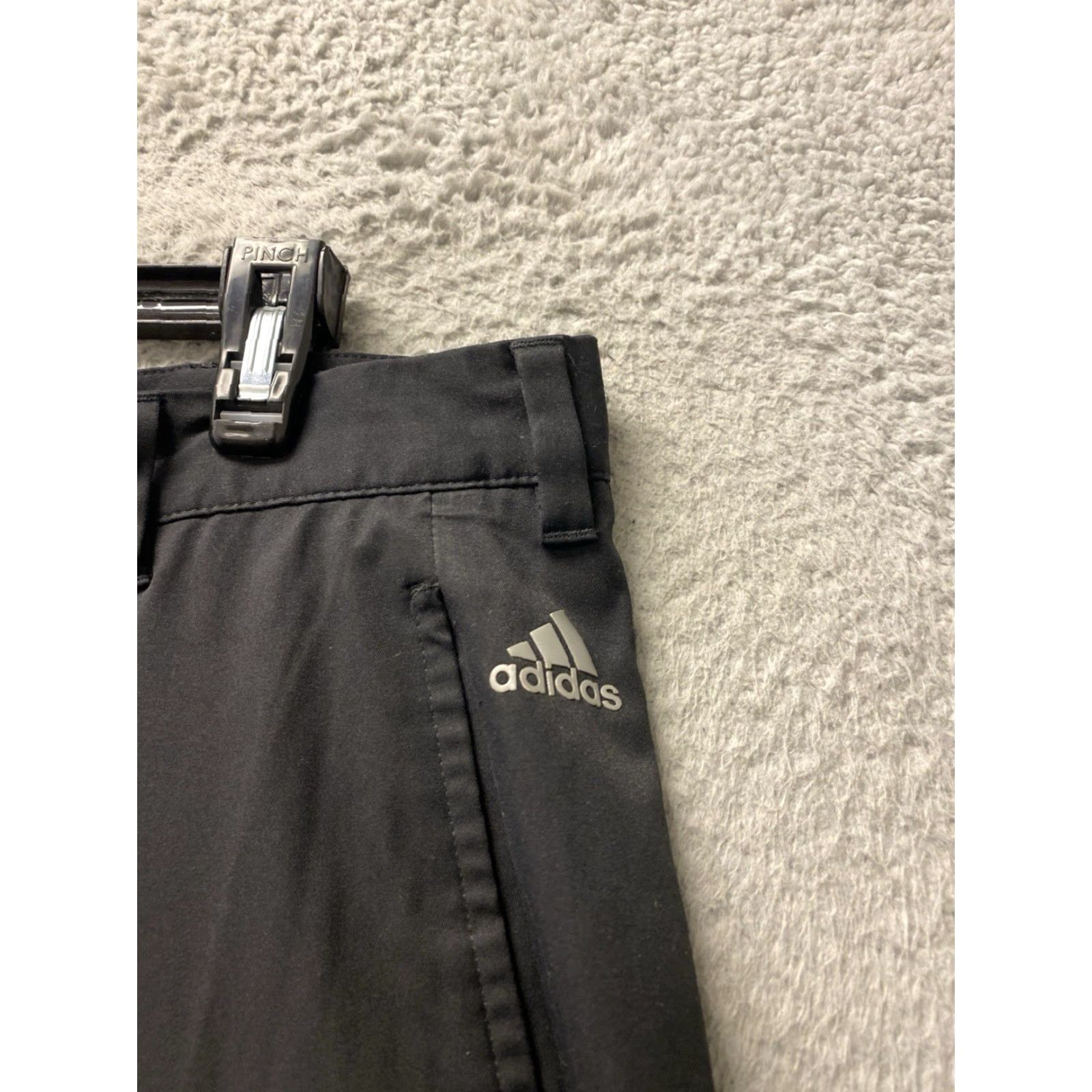Adidas Adidas Golf Pants Mens 38x34 Black Lightweight Chino Polyester Casual Pants Mens 34 Inseam Size US 38 / EU 54 - 2 Thumbnail