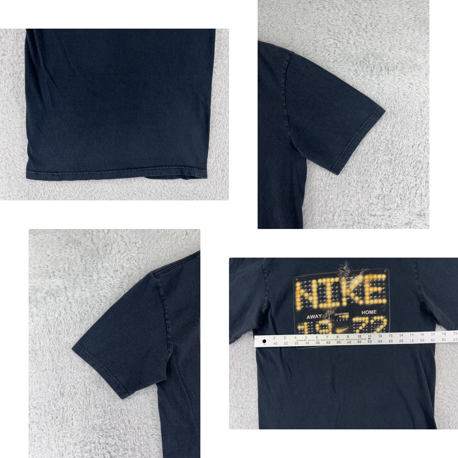 Nike VINTAGE Nike Shirt Womens Small Black Score Board 1972 Crew Neck Short Sleeve Basketball Size S / US 4 / IT 40 - 8 Thumbnail