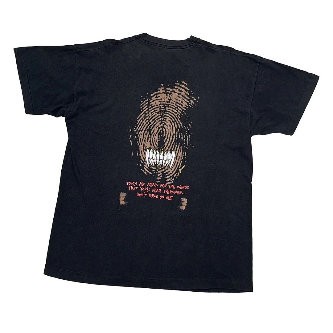 Metallica Metallica 91 90s Vtg Don’t Tread on Me Pushead Band Tour Tee Size US XL / EU 56 / 4 - 2 Thumbnail