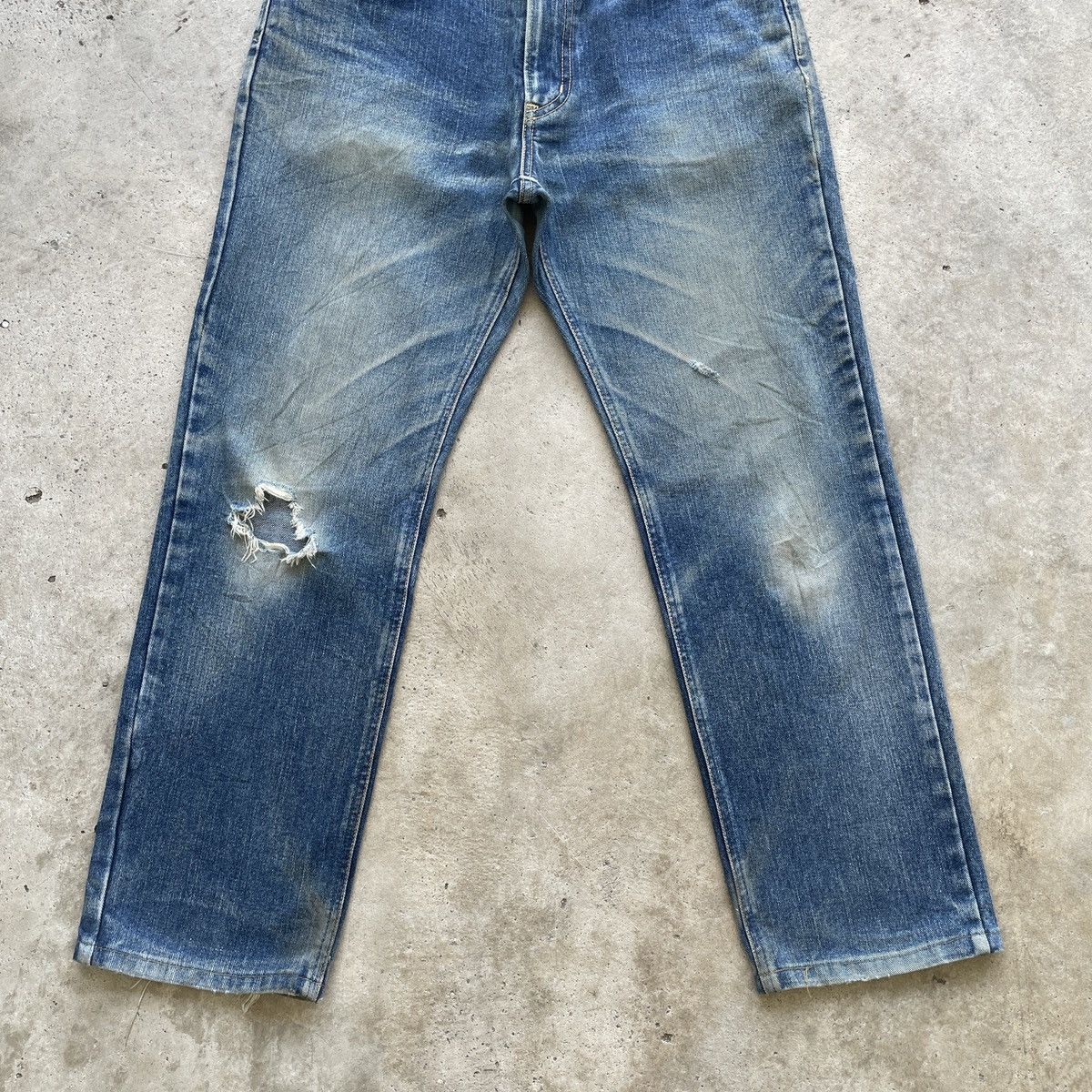 Edwin Vintage Edwin Jeans MudWash Ripped Faded Denim Pants W32 Size US 32 / EU 48 - 4 Thumbnail