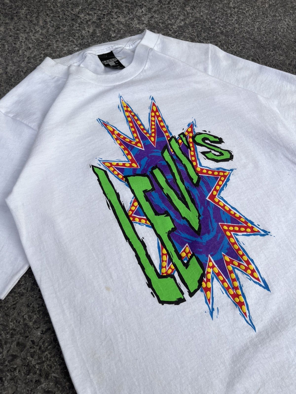 Levi's Vintage Clothing VINTAGE 90S LEVIS TEE Size US XXS / EU 40 - 2 Thumbnail
