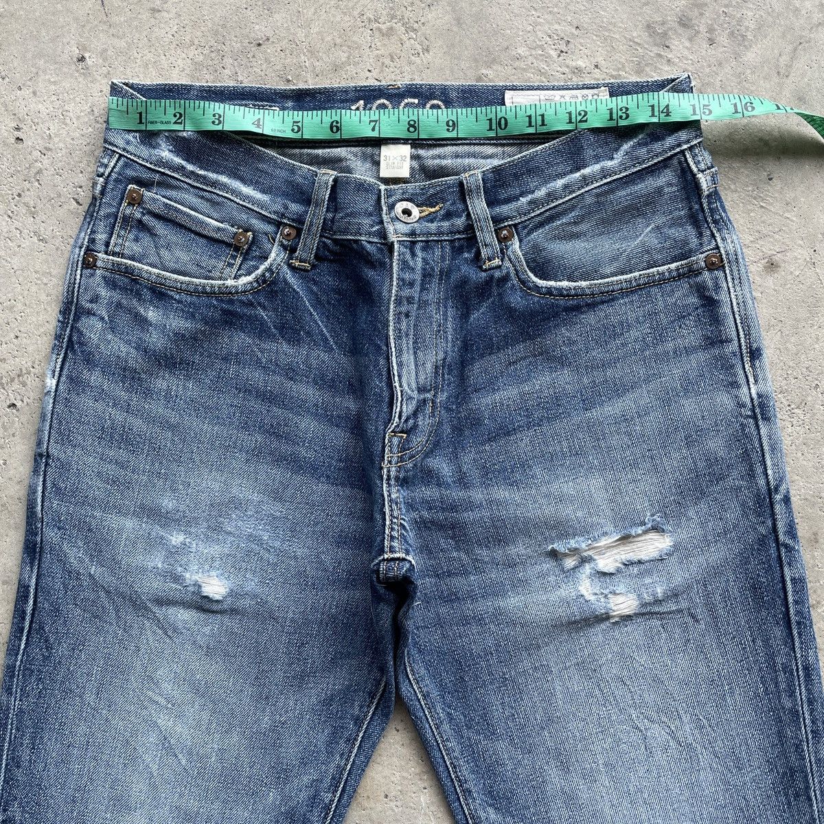Gap Vintage Gap Faded Jeans SlimFit Distressed Denim Pants W30 Size US 30 / EU 46 - 5 Thumbnail