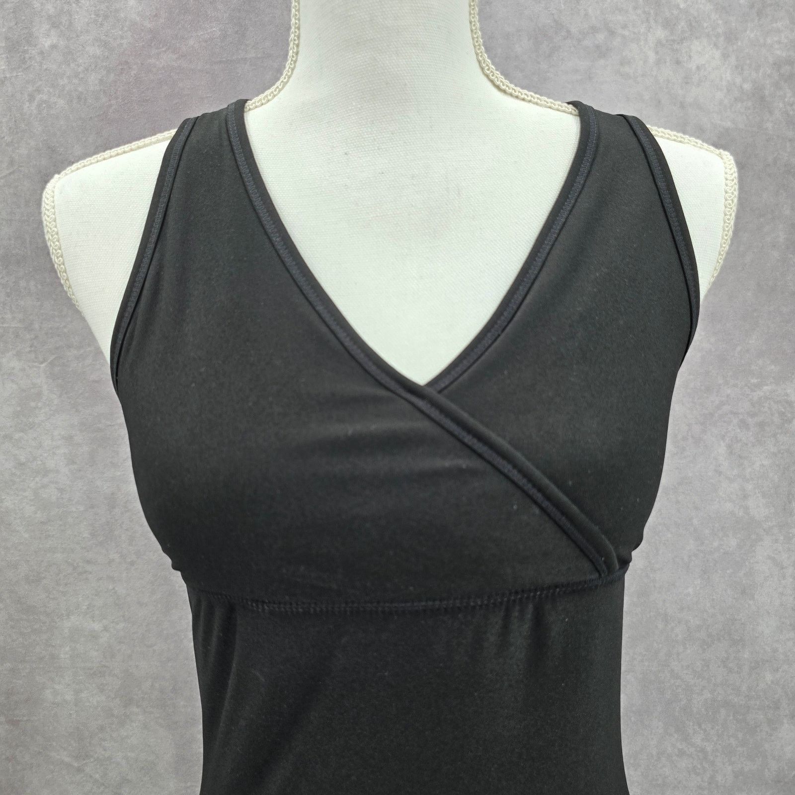 Other Danskin Now Black Crisscross Activewear Tank Top Small Size S / US 4 / IT 40 - 5 Thumbnail