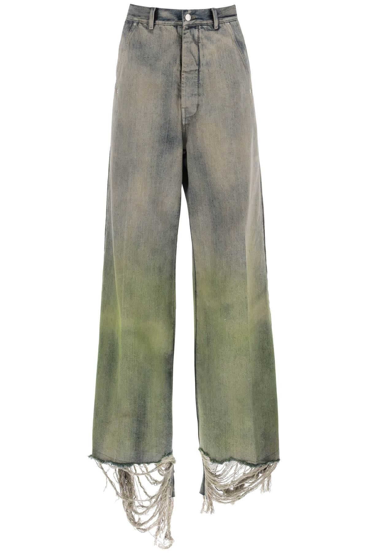 Rick Owens o1y0325 Denim Pant in Multicolor Size US 28 / EU 44 - 1 Thumbnail