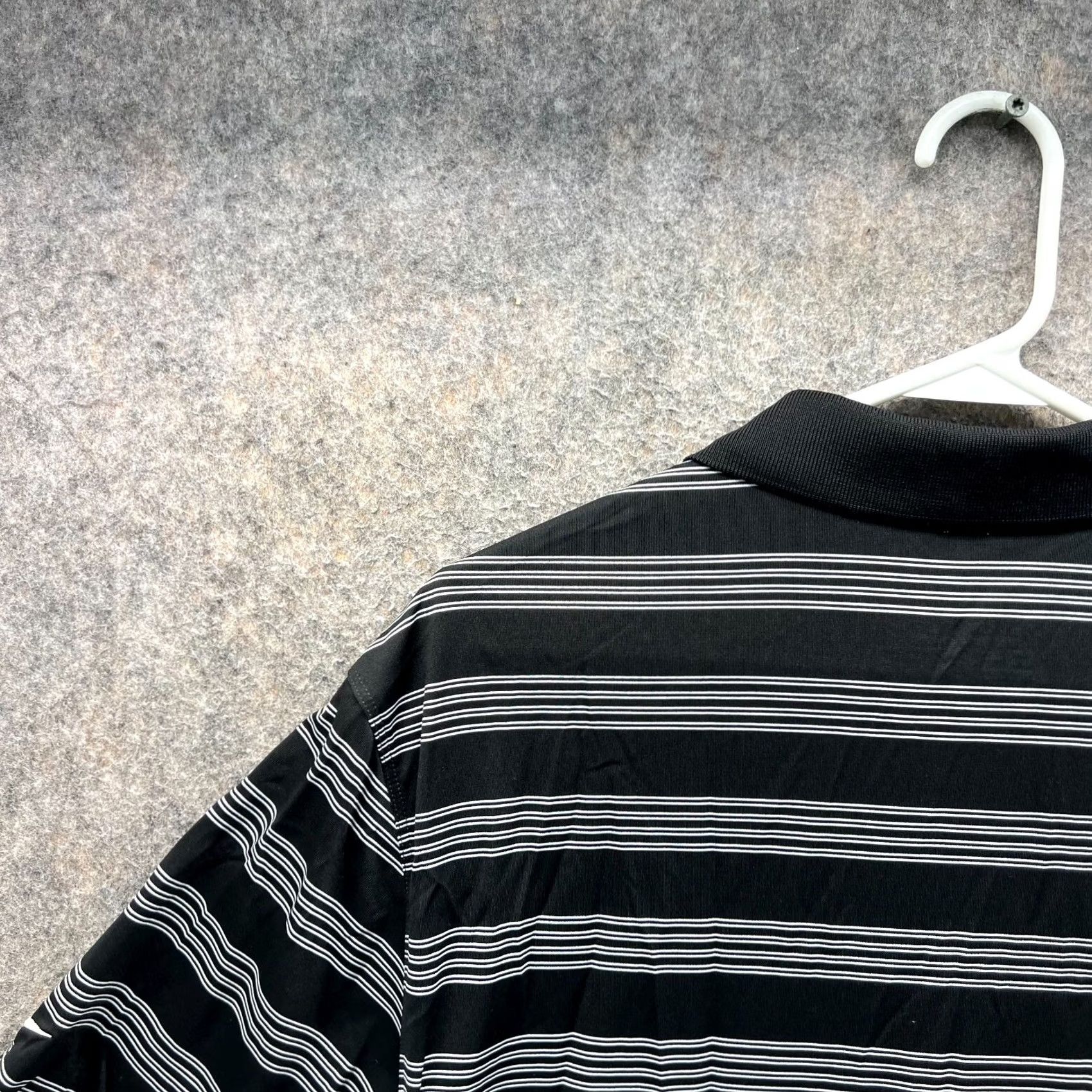 Nike Nike Polo Shirt Mens Medium Black White Striped Dri-Fit Tour Performance Golf Size US M / EU 48-50 / 2 - 5 Thumbnail