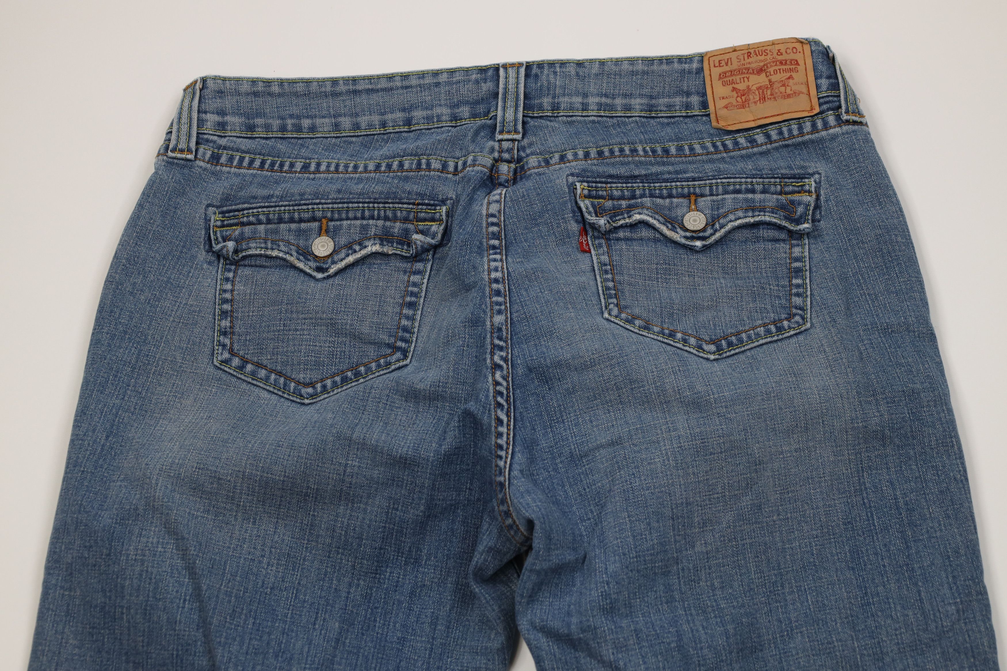 Levi's Vintage Y2K Levis 542 Low Rise Flared Denim Jeans Blue Size 42" / US 20 - 11 Thumbnail