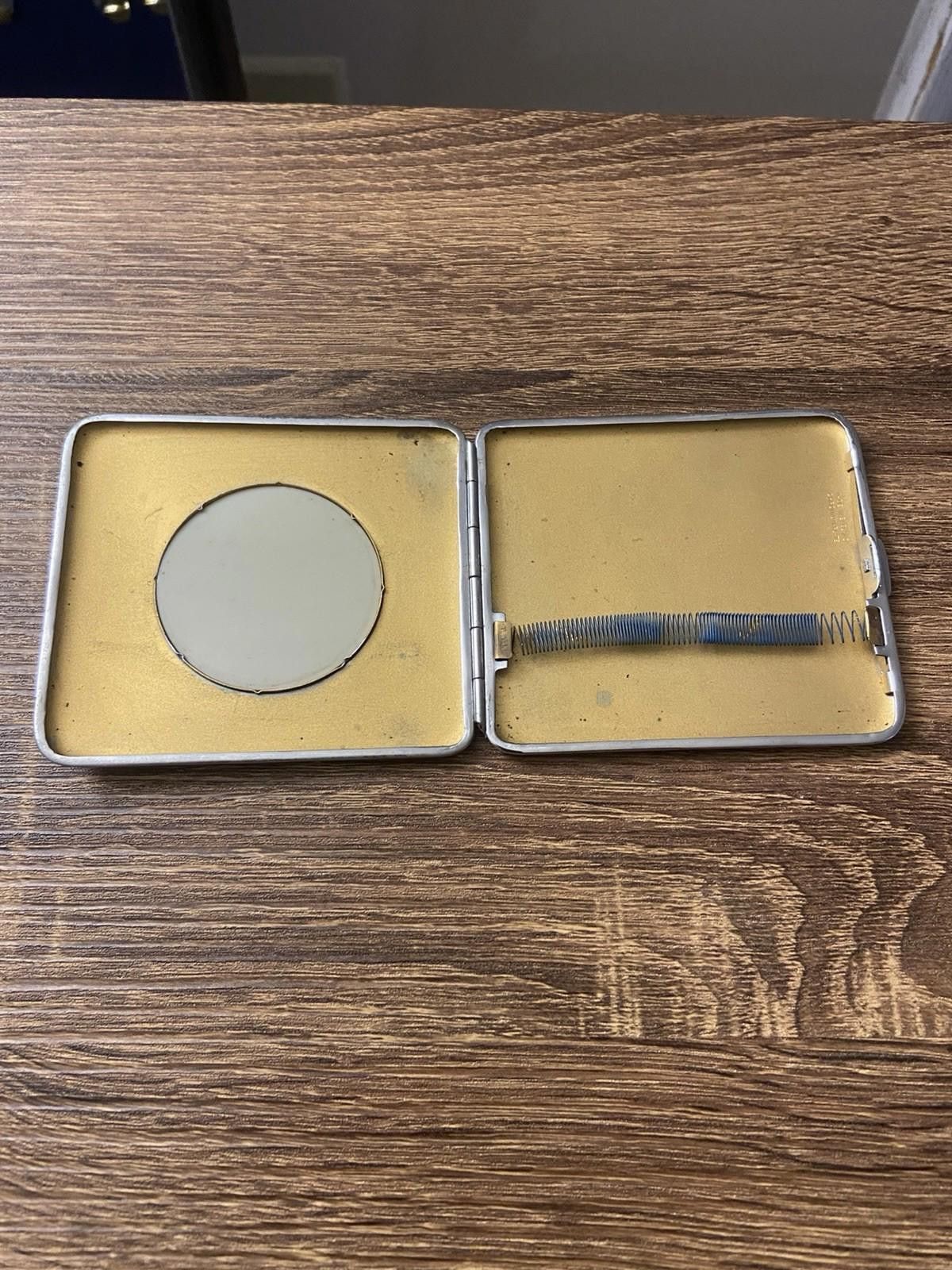 Other Vtg Blue Morpho Butterfly Chrome Silver Ship Cigarette Case Size ONE SIZE - 9 Thumbnail