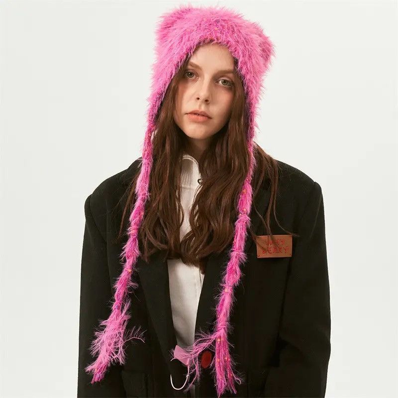 Designer × Japanese Brand Designer Fashion Fluffy Teddy Bear Hat Balaclava Size ONE SIZE - 5 Thumbnail