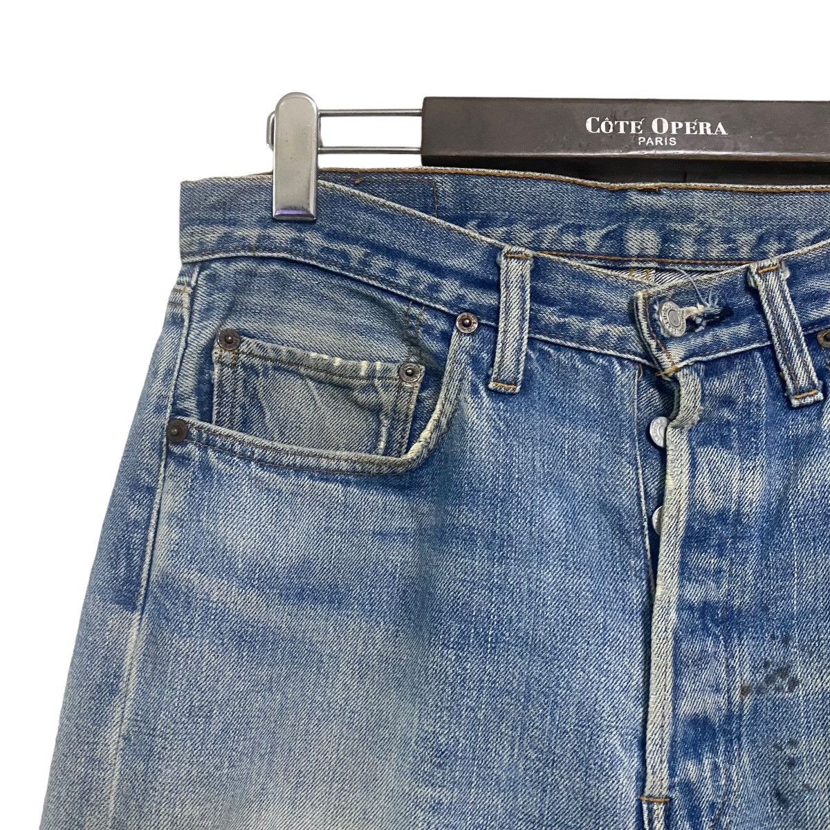 Levi's Vintage 70s Levis 501 Redline Jeans Button 6 Distressed Size US 32 / EU 48 - 5 Thumbnail