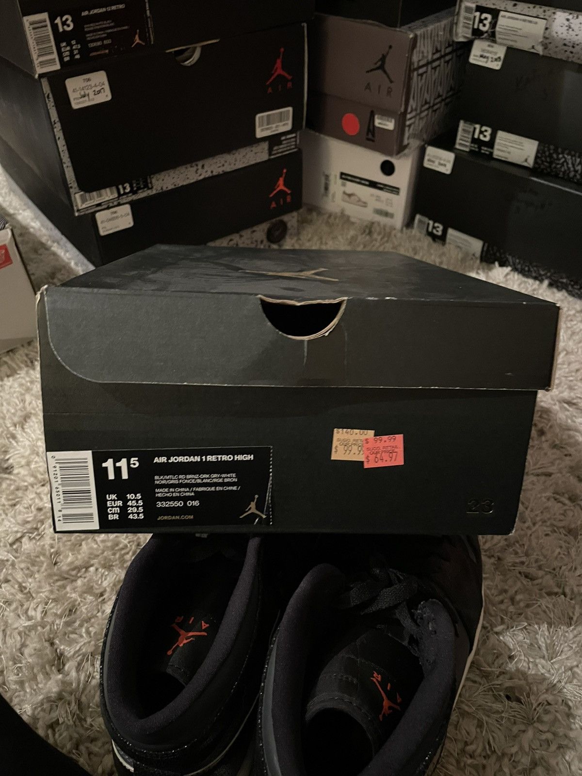 Jordan Brand Jordan 1 Bronze Metal Size US 11.5 / EU 44-45 - 12 Thumbnail