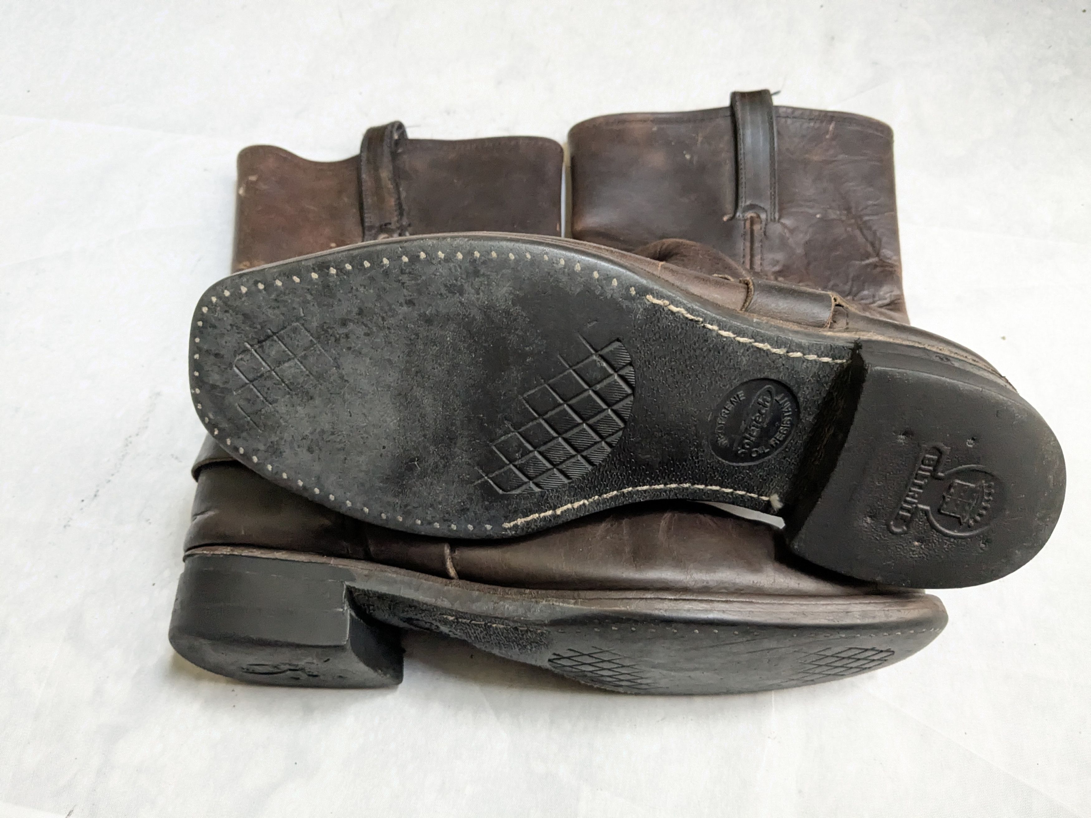 Frye Frye Harness Boots Brown 10.5 M Leather Buckle Strap Size US 10.5 / EU 43-44 - 14 Thumbnail