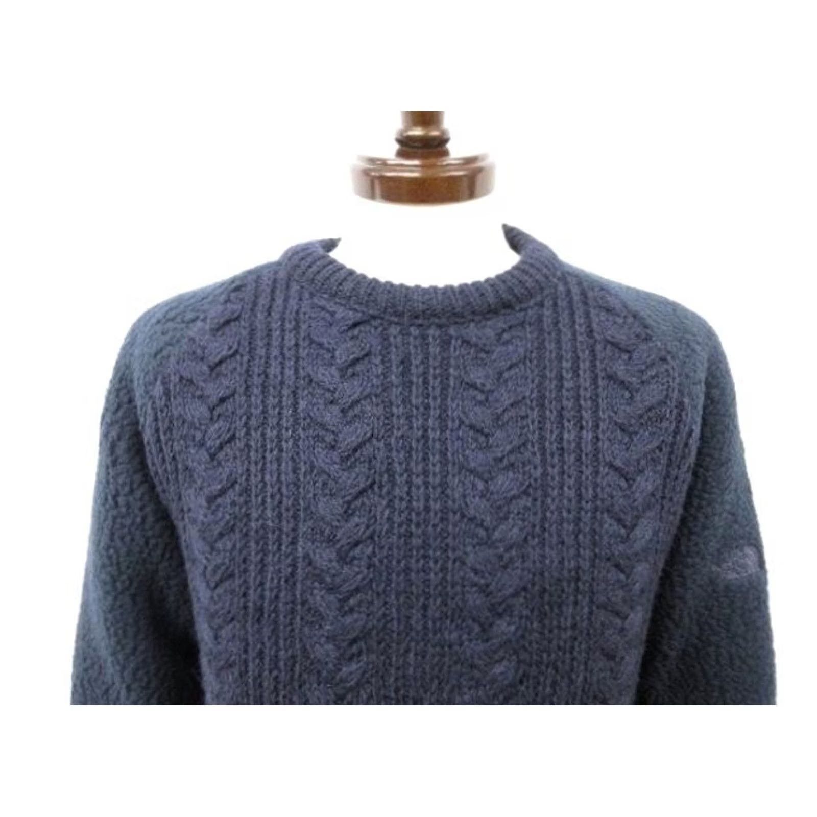 The North Face Purple Label THE NORTH FACE PURPLE LABEL Sweater Men's Knit with Sleeve Fabric Change Size L Navy Wool Polyester Long Sleeve Regular Fall Winter 90s? Size US L / EU 52-54 / 3 - 6 Thumbnail