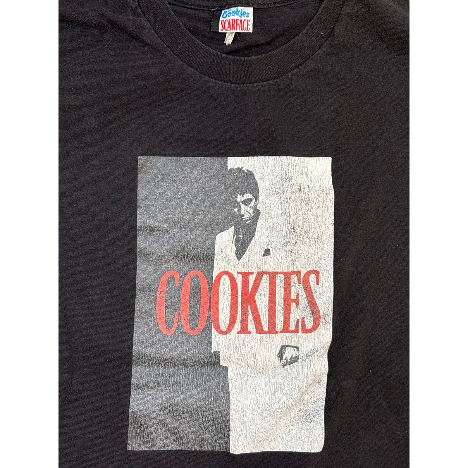Cookies spell out Scarface graphic XL Black shirt streetwear
