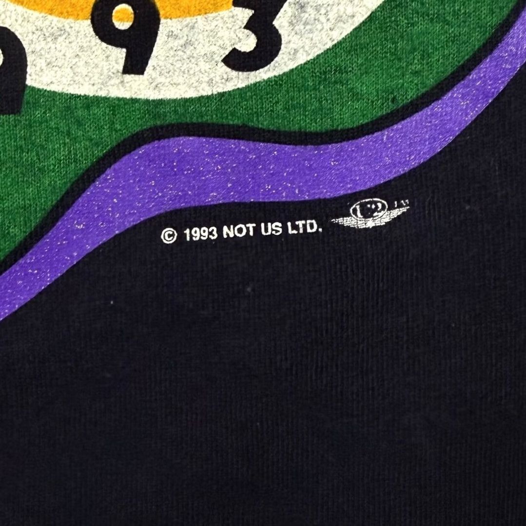 Fruit Of The Loom VINTAGE U2 Zooropa Pop Rock Music Band Black Single Stitch Cotton T-Shirt XL Mens Shirt Graphic Print Ireland 1990s Size US XL / EU 56 / 4 - 5 Thumbnail