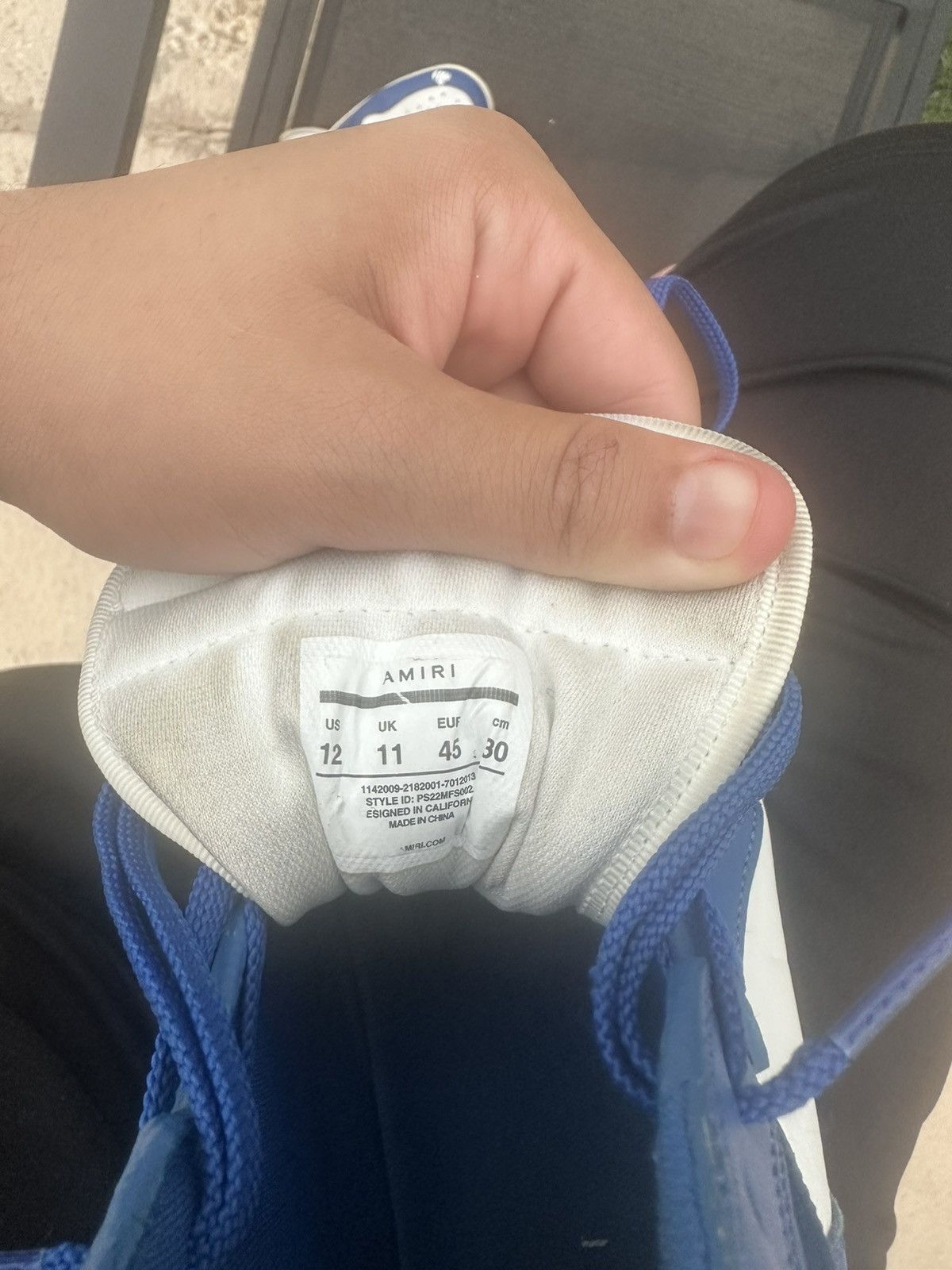 Amiri Amiri blue hightops Size US 12 / EU 45 - 1 Thumbnail