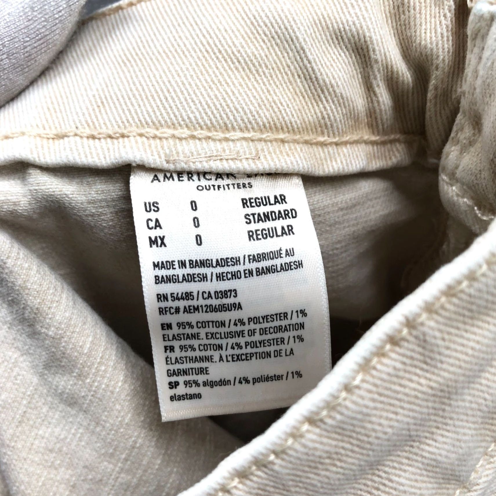 American Eagle Outfitters American Eagle Outfitters Skort Women 0 Beige Denim Wrap Mini Super Stretch Roll Cuff Size 25" / US 0 / IT 36 - 8 Thumbnail
