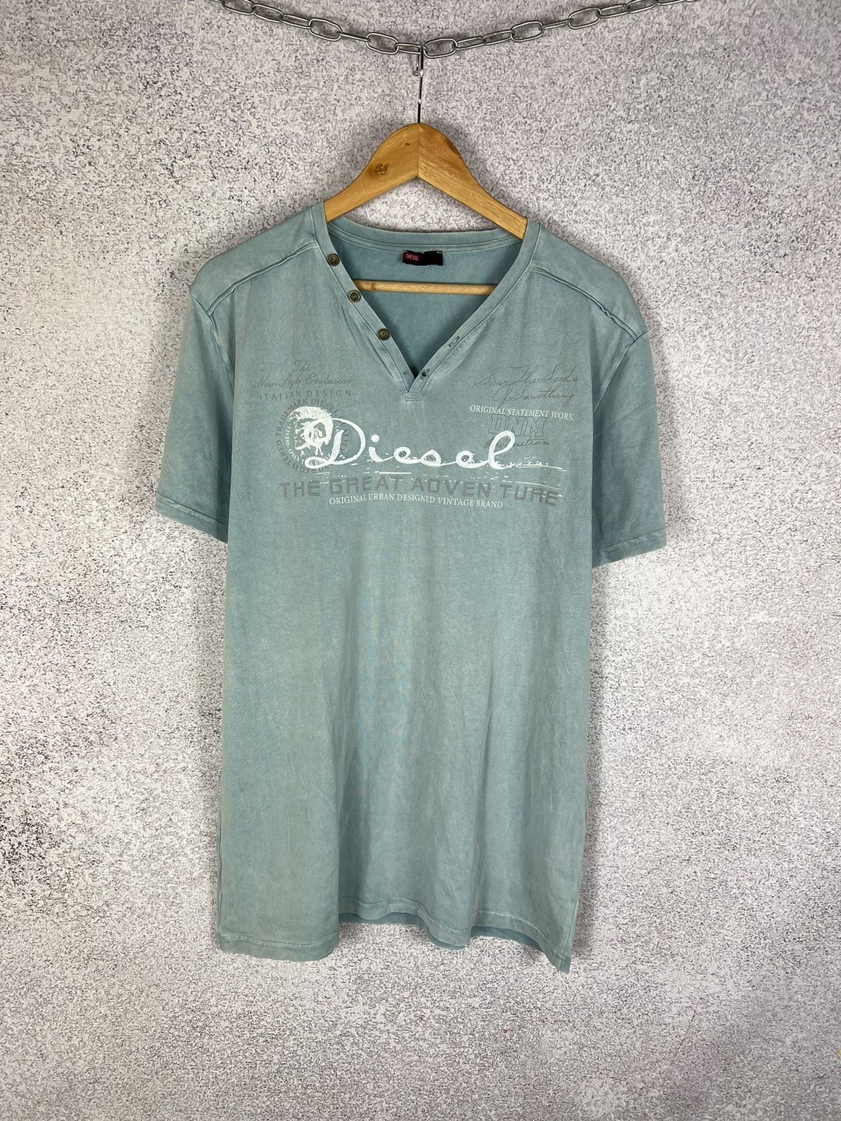 Diesel Vintage Y2K Diesel Big Logo Tee Size US L / EU 52-54 / 3 - 1 Thumbnail