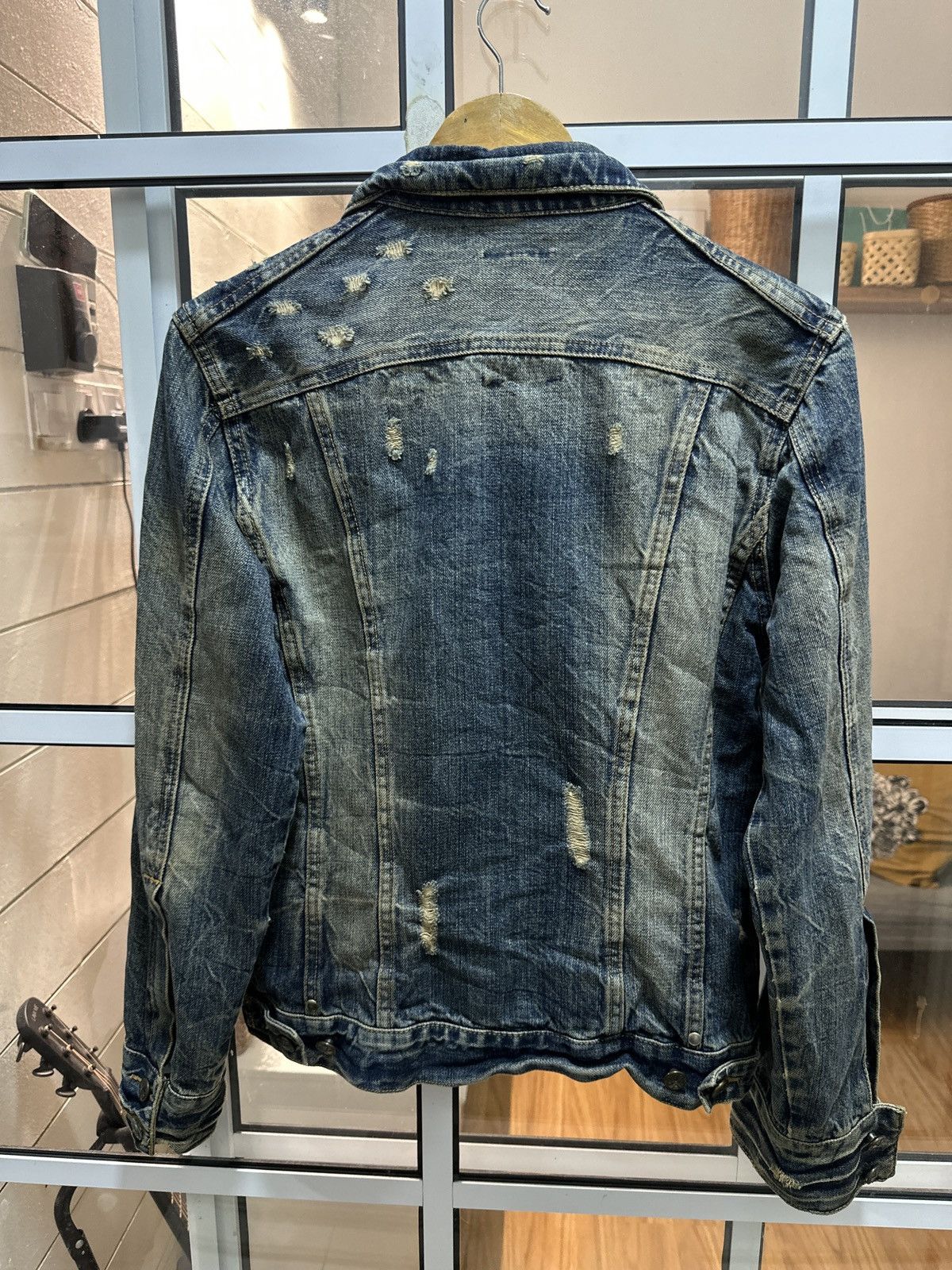KMRii Midas Punk Destroy Button Zipper Denim Jacket Size US S / EU 44-46 / 1 - 3 Thumbnail
