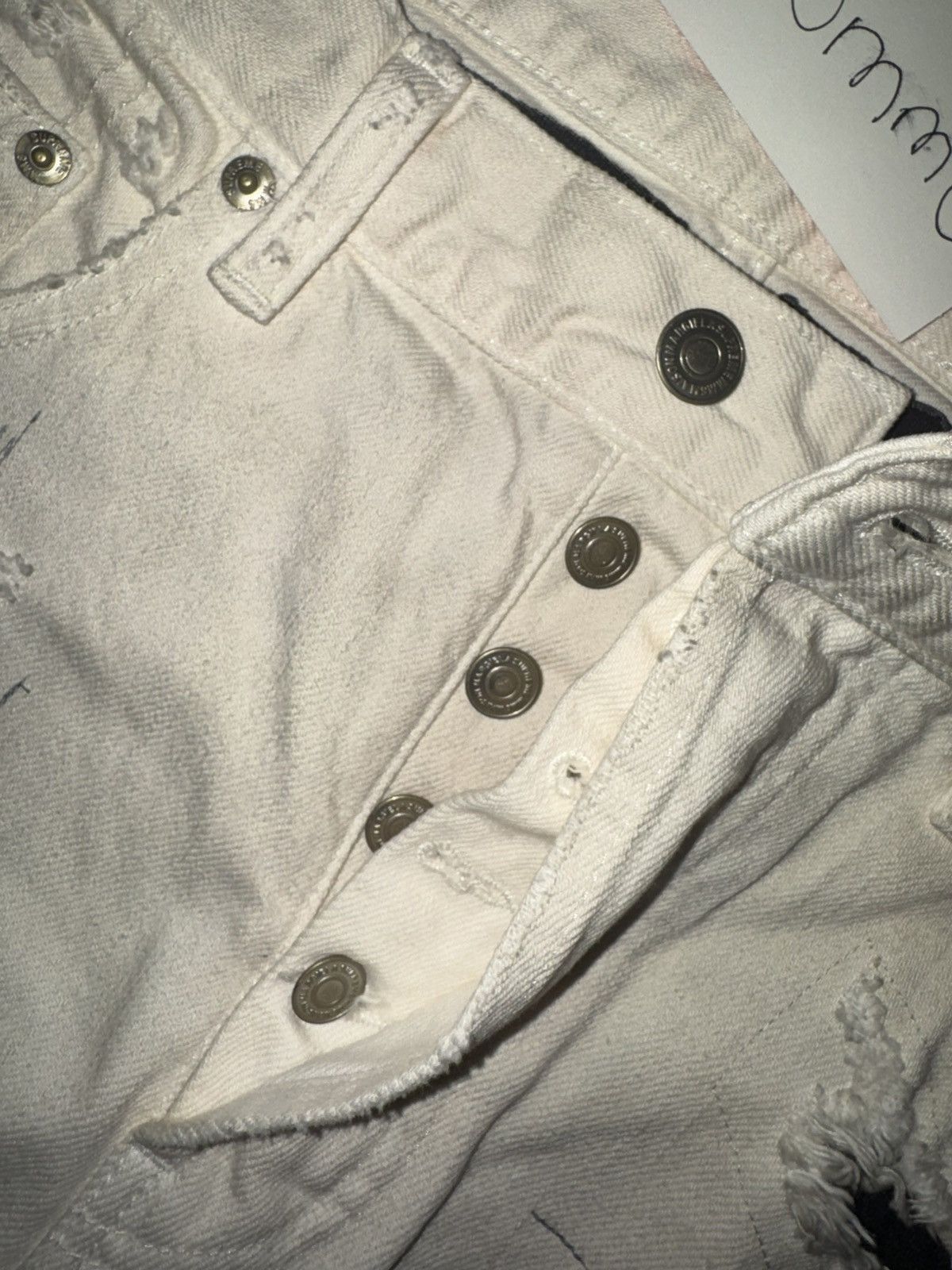 Maison Margiela × Supreme Supreme x MM6 Maison Margiela Distressed Loose Fit jean Size US 30 / EU 46 - 12 Thumbnail