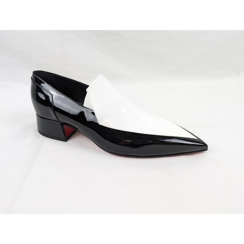 Christian Louboutin o1rshd1 Aiglon 30 Shoes in White / Black Size US 8 / EU 41 - 1 Thumbnail
