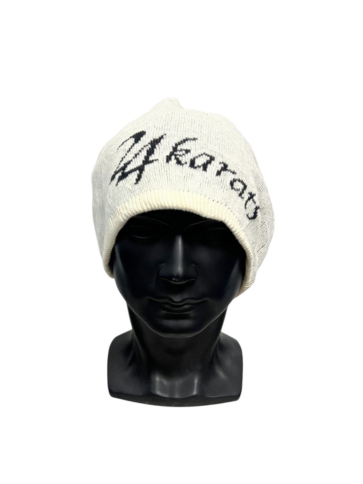 Japanese Brand Japanese Brand 24karatz Spell Out Beanie Hat Size ONE SIZE - 1 Thumbnail