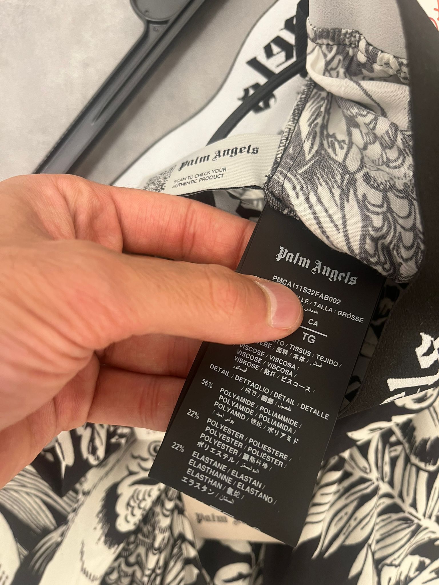 Palm Angels o1c11t2y0823 Jungla Parrots Pajama Pants in Black & White Size US 32 / EU 48 - 10 Thumbnail