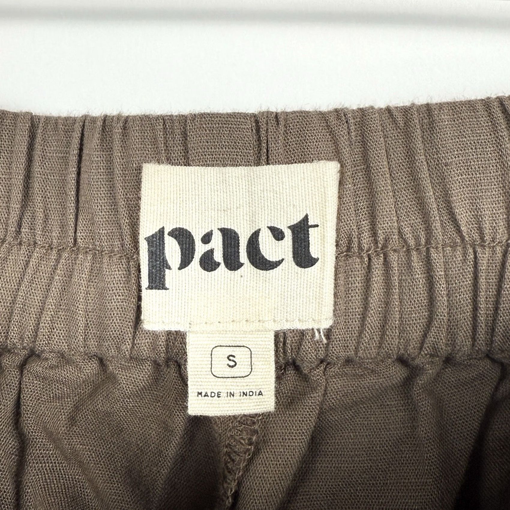 Vintage Pact Pants Brown Organic Cotton Hemp Pull On Straight Leg Womens Small Casual Size 28" / US 6 / IT 42 - 3 Thumbnail