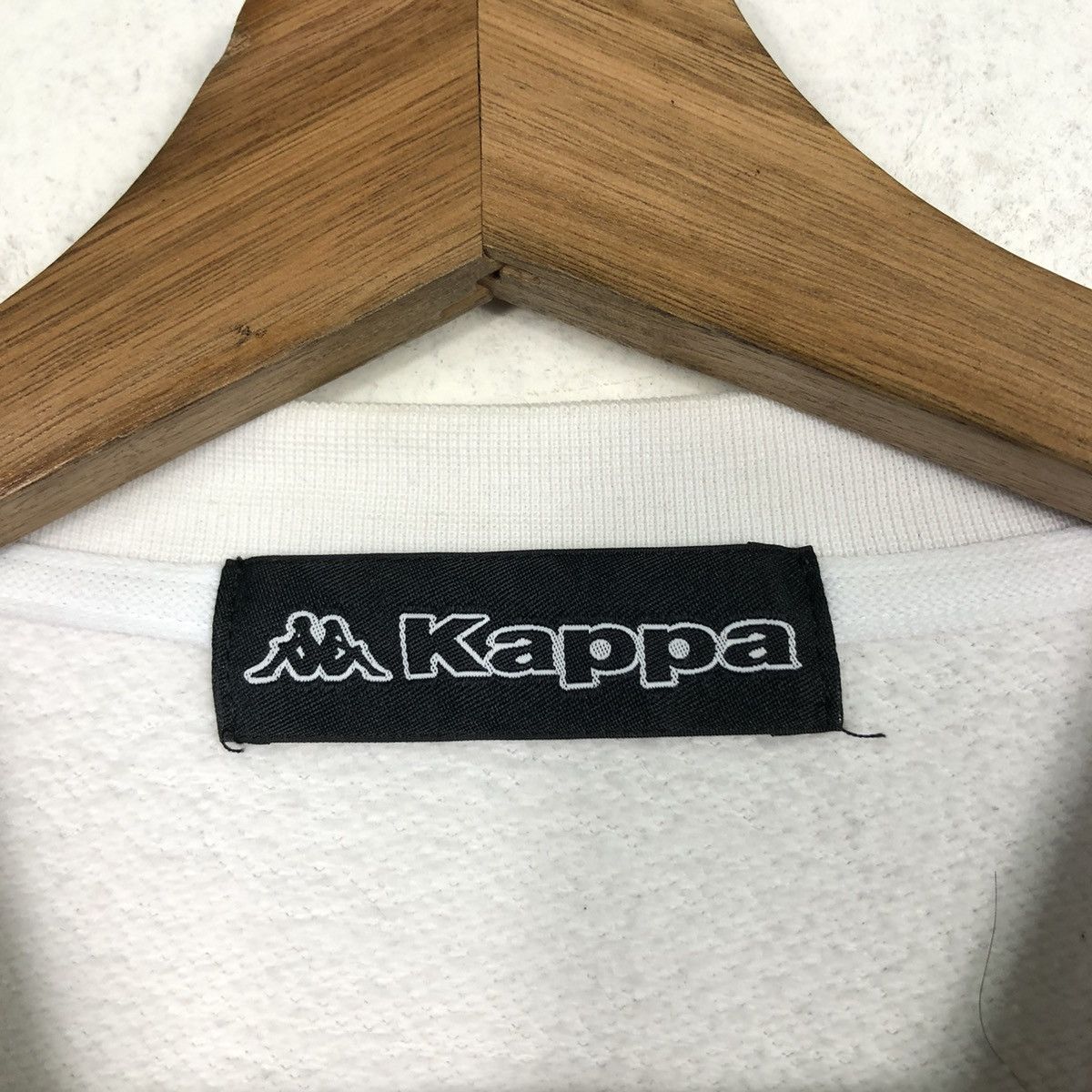 Japanese Brand Vintage Kappa Big Fit Sweat Black Chest Stripe, Minimal Logo Size US M / EU 48-50 / 2 - 14 Thumbnail