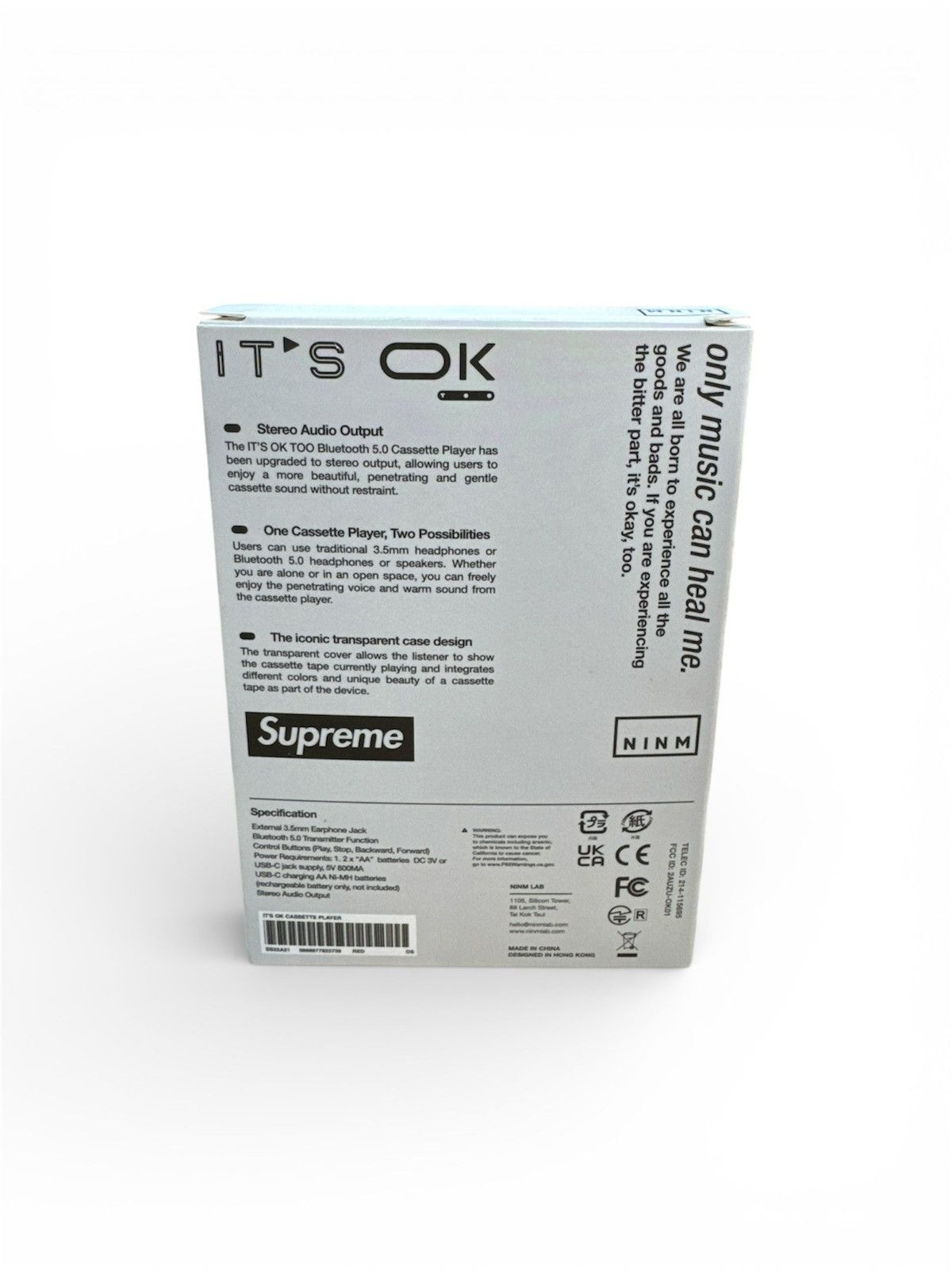 Supreme Supreme It’s OK Too Cassette Tape Player Red SS21 Size ONE SIZE - 5 Thumbnail