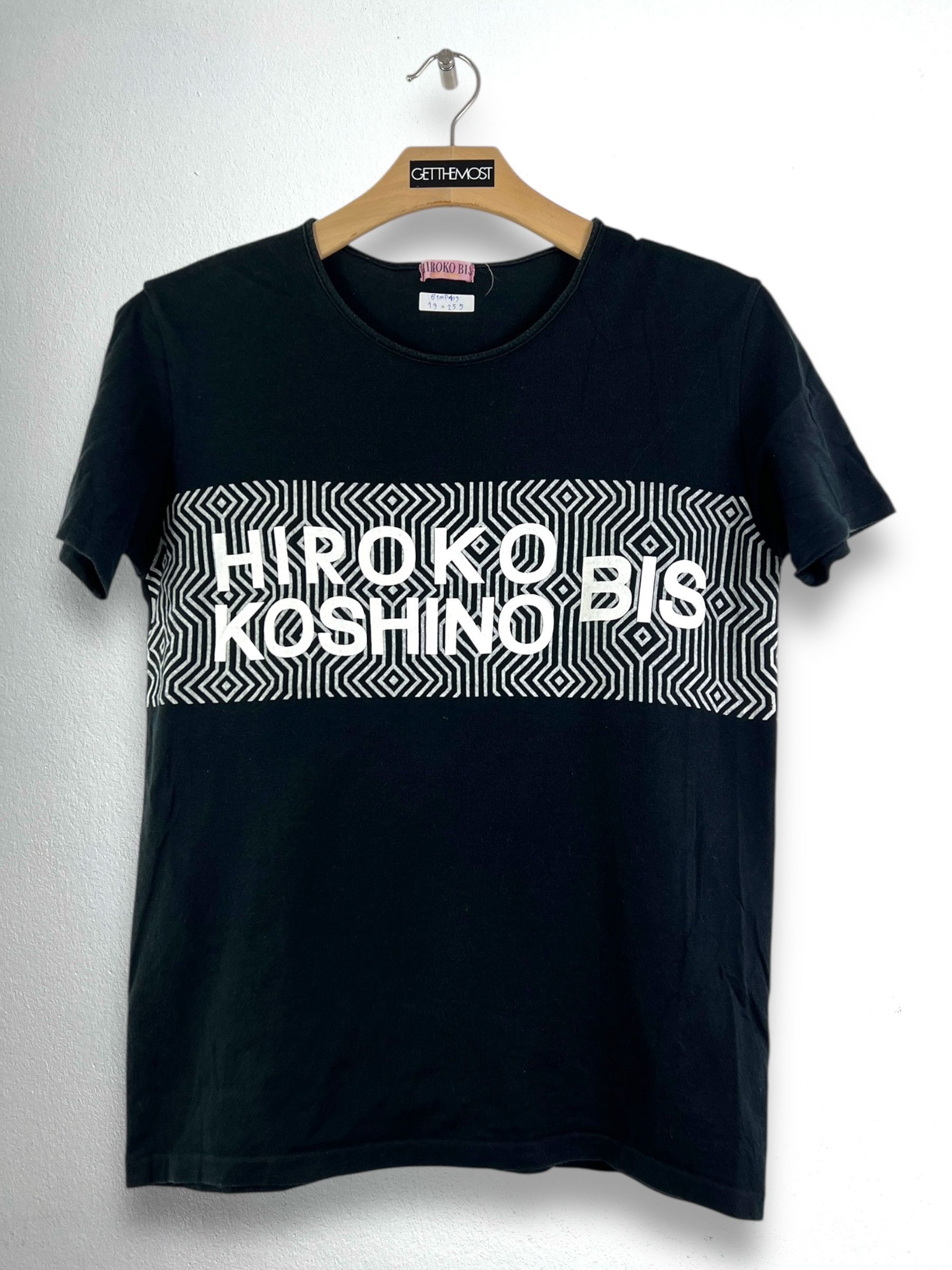 Hiroko Koshino Homme Vintage Hiroko Koshino BIS Box Logo Tee (9T) GTMP109 Size US M / EU 48-50 / 2 - 1 Thumbnail