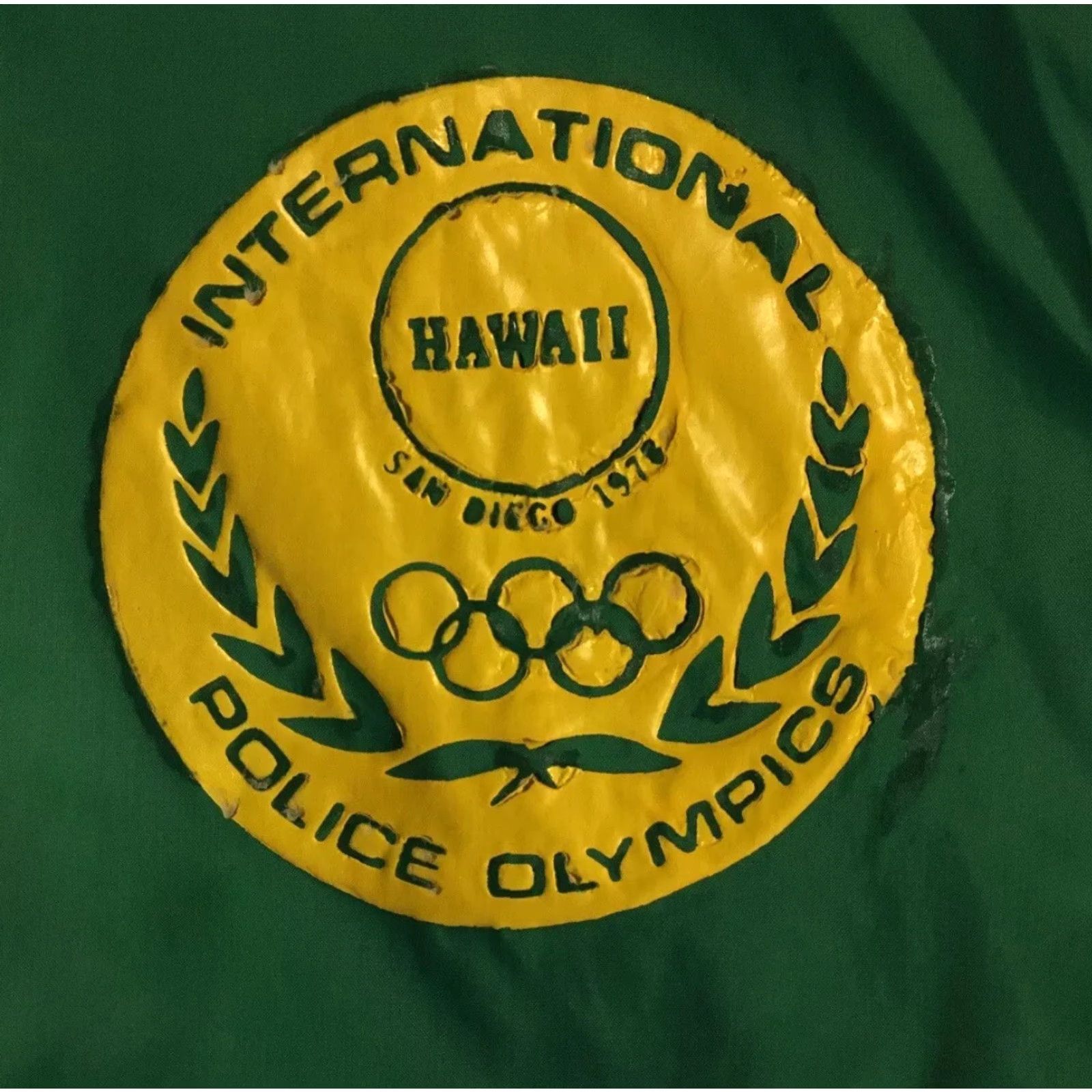 Vintage VINTAGE Police Olympics Hawaii Wind Jacket M USA Track Jacket Men's Black 70s 80s Vintage California USA Waypoint Military Sports Rock Retro Brown? Size US M / EU 48-50 / 2 - 2 Thumbnail