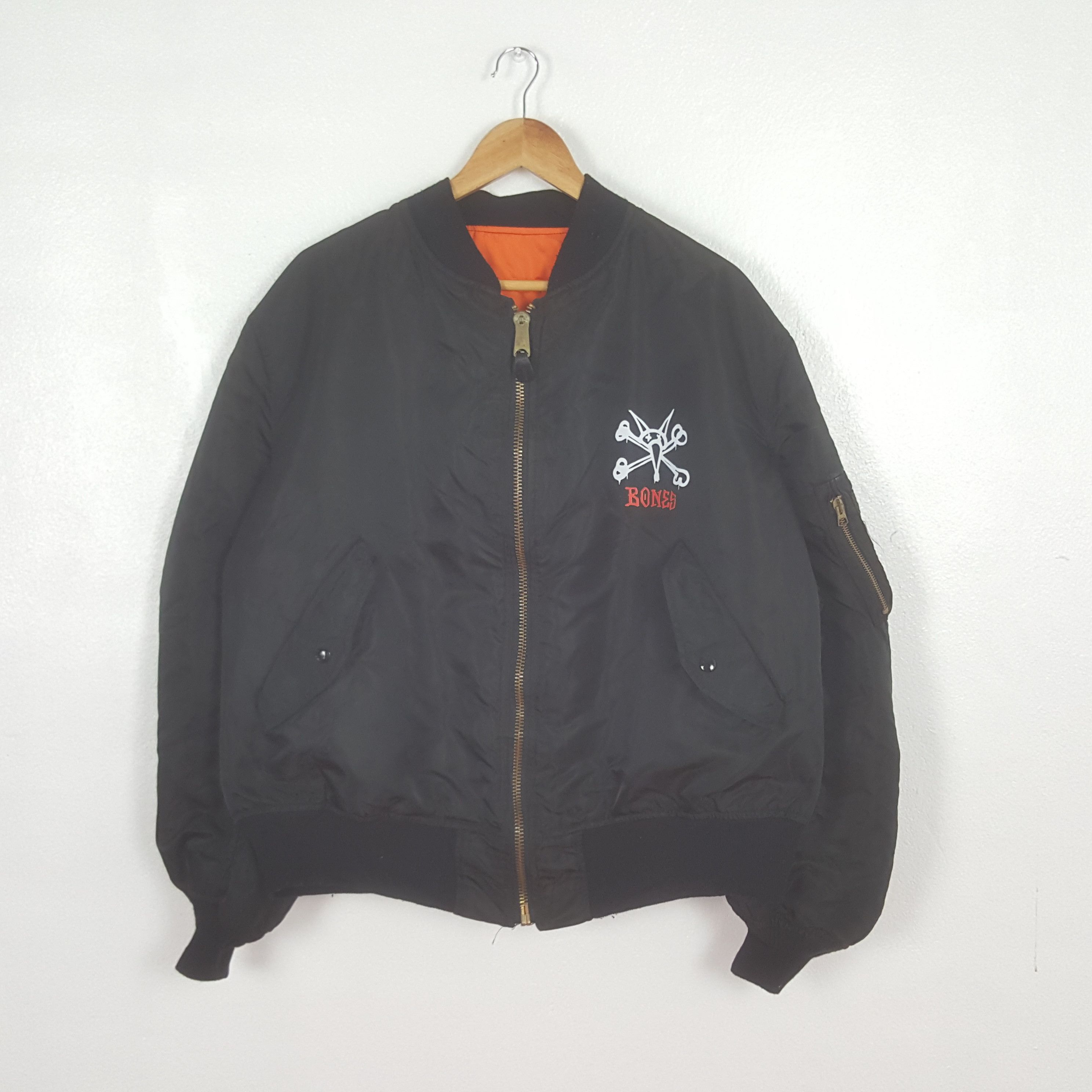 Alpha Industries Vintage Alpha Industries Bones Custom Bombers Jacket C315N24 Size US XL / EU 56 / 4 - 3 Thumbnail