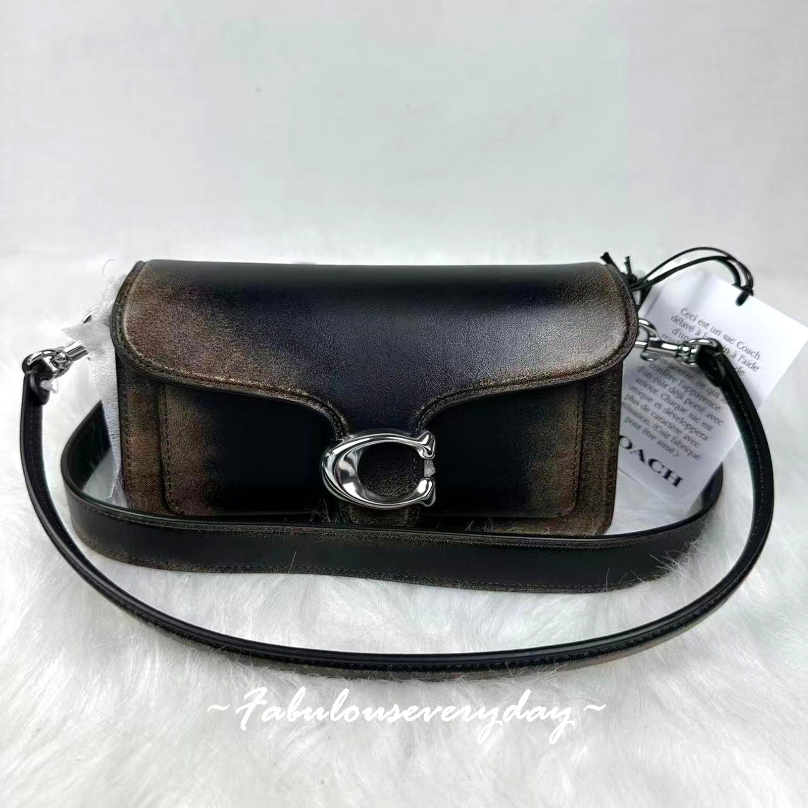 Coach Tabby Shoulder Bag 20 Xbody Loved Leather Black Brown