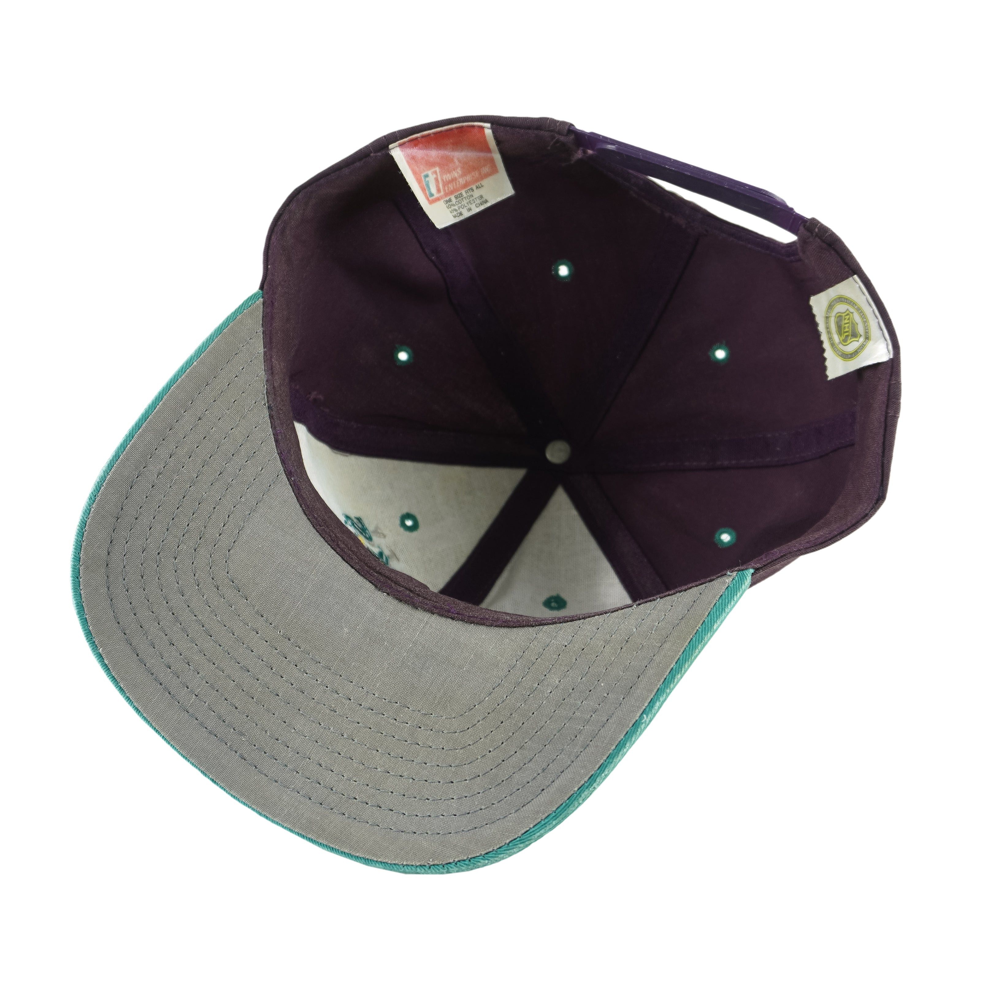 Twins Enterprise Inc. NHL - Anaheim Mighty Ducks Snapback Hat 1990s Size ONE SIZE - 4 Thumbnail