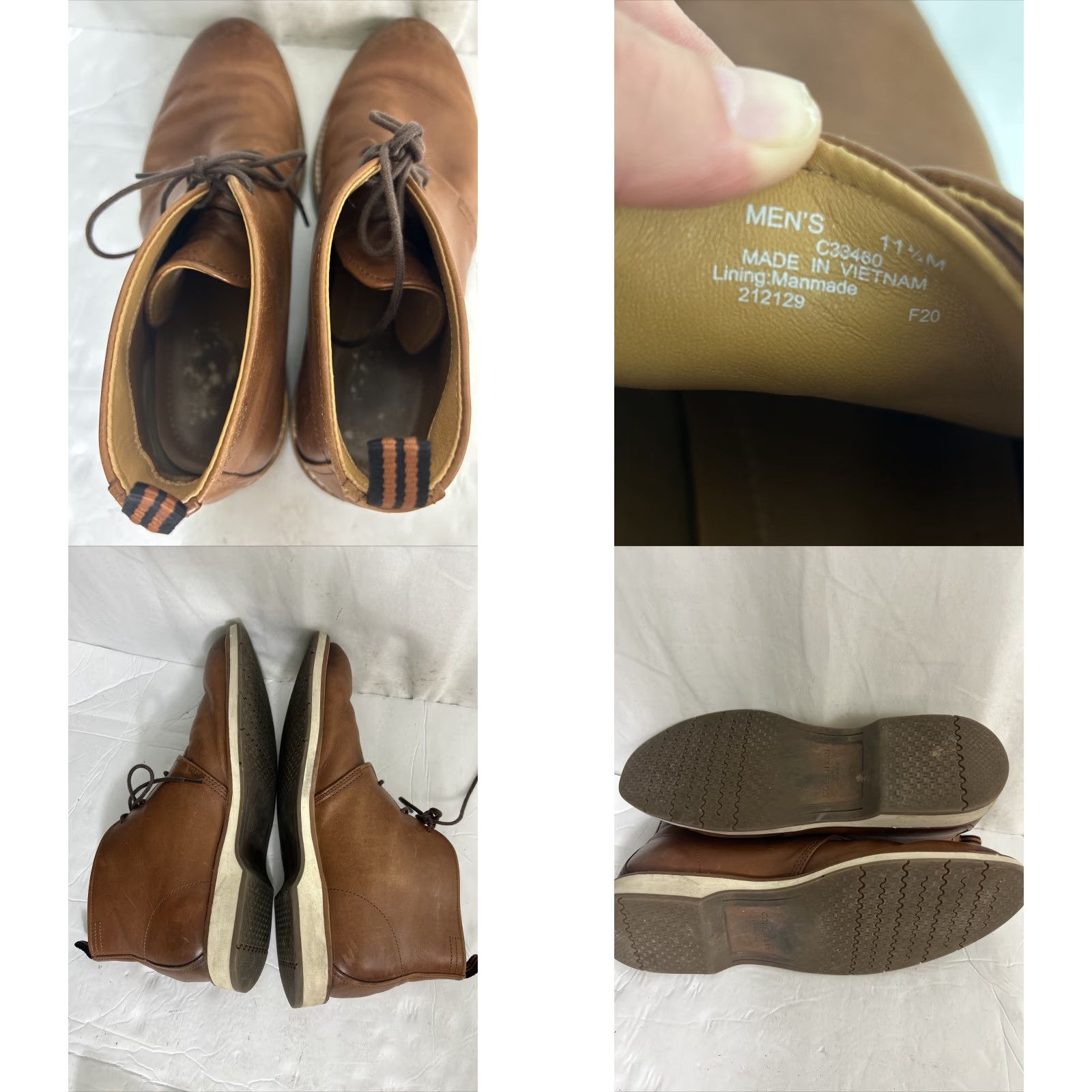 Cole Haan Cole Haan Grand Lace Up Chukka Boot Brown Leather Mens 11.5 M C33460 Size US 12 / EU 45 - 9 Thumbnail