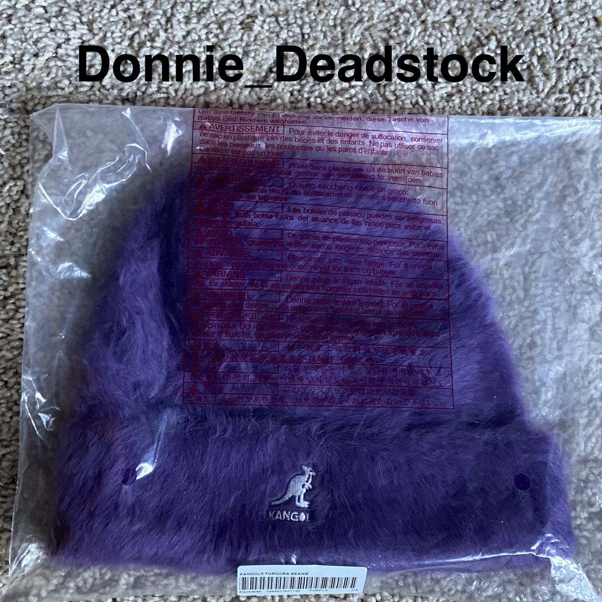 Kangol × Supreme Supreme Kangol Furgora Beanie - Purple - OS Size ONE SIZE - 3 Thumbnail