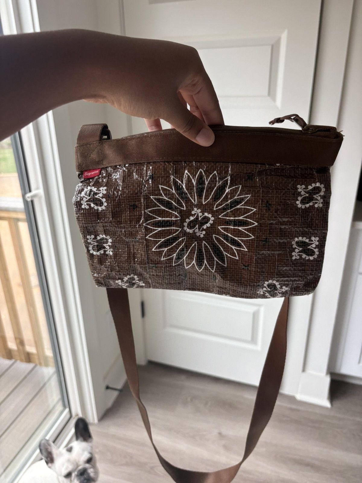 Supreme Supreme Bandana Tarp Side Bag Brown Size ONE SIZE - 5 Thumbnail