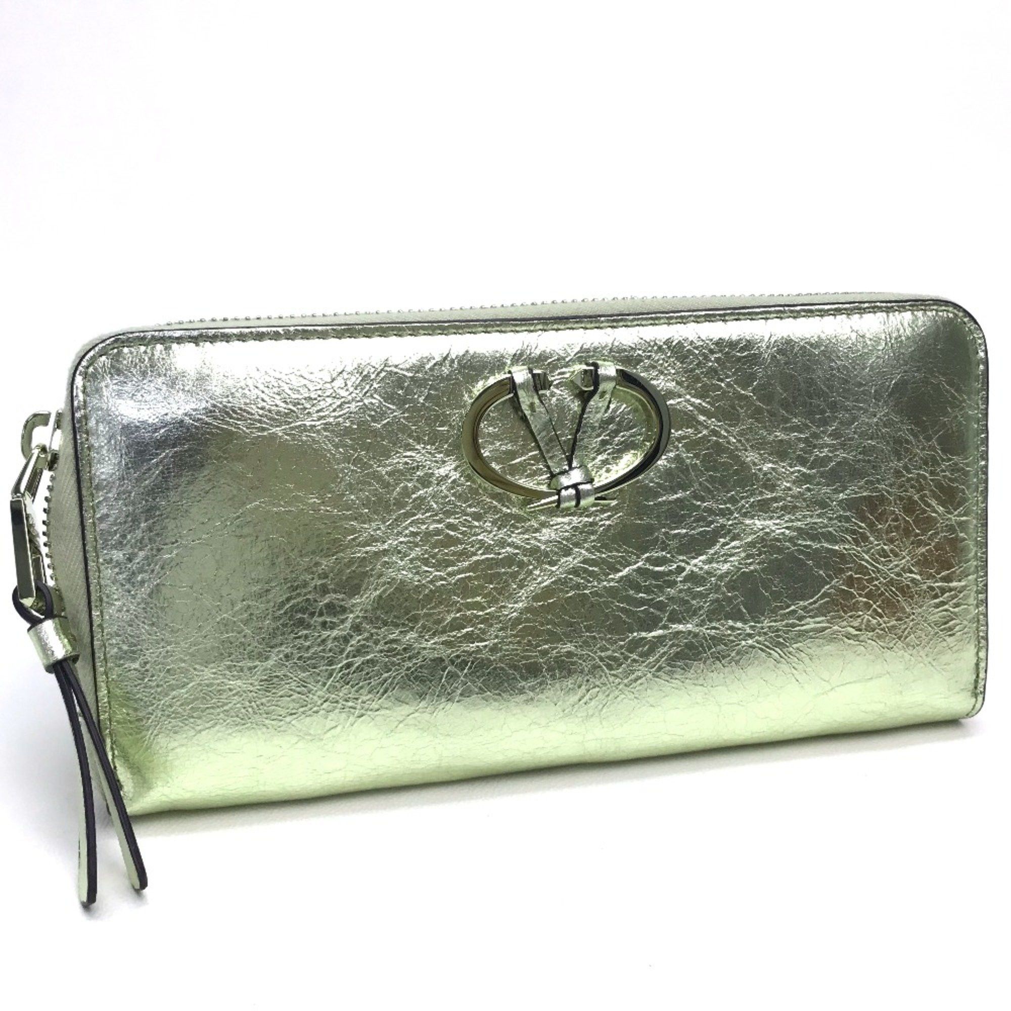 Valentino Valentino-Galavani PW2P0P88CMC Wrinkles processing Long Wallet Gold Size ONE SIZE - 1 Thumbnail