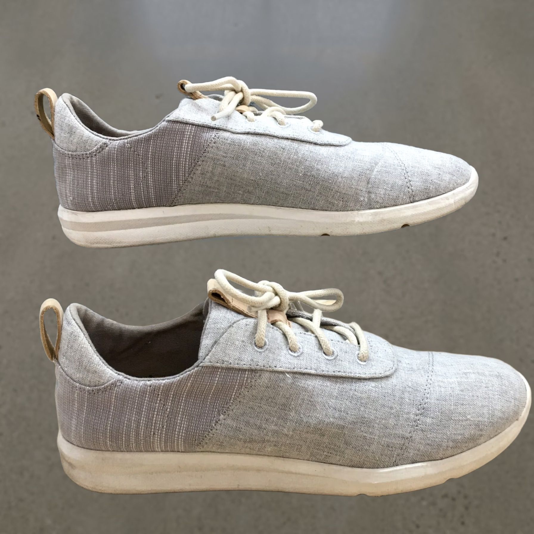 Toms Toms Cabrillo Sneakers Shoes Womens 10 Gray Walking Low Top Lace Up 10011751 Size L / US 10 / IT 46 - 1 Thumbnail
