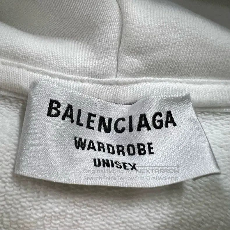 Balenciaga Balenciaga White Front Logo Printed Hoodie Size US XS / EU 42 / 0 - 3 Thumbnail
