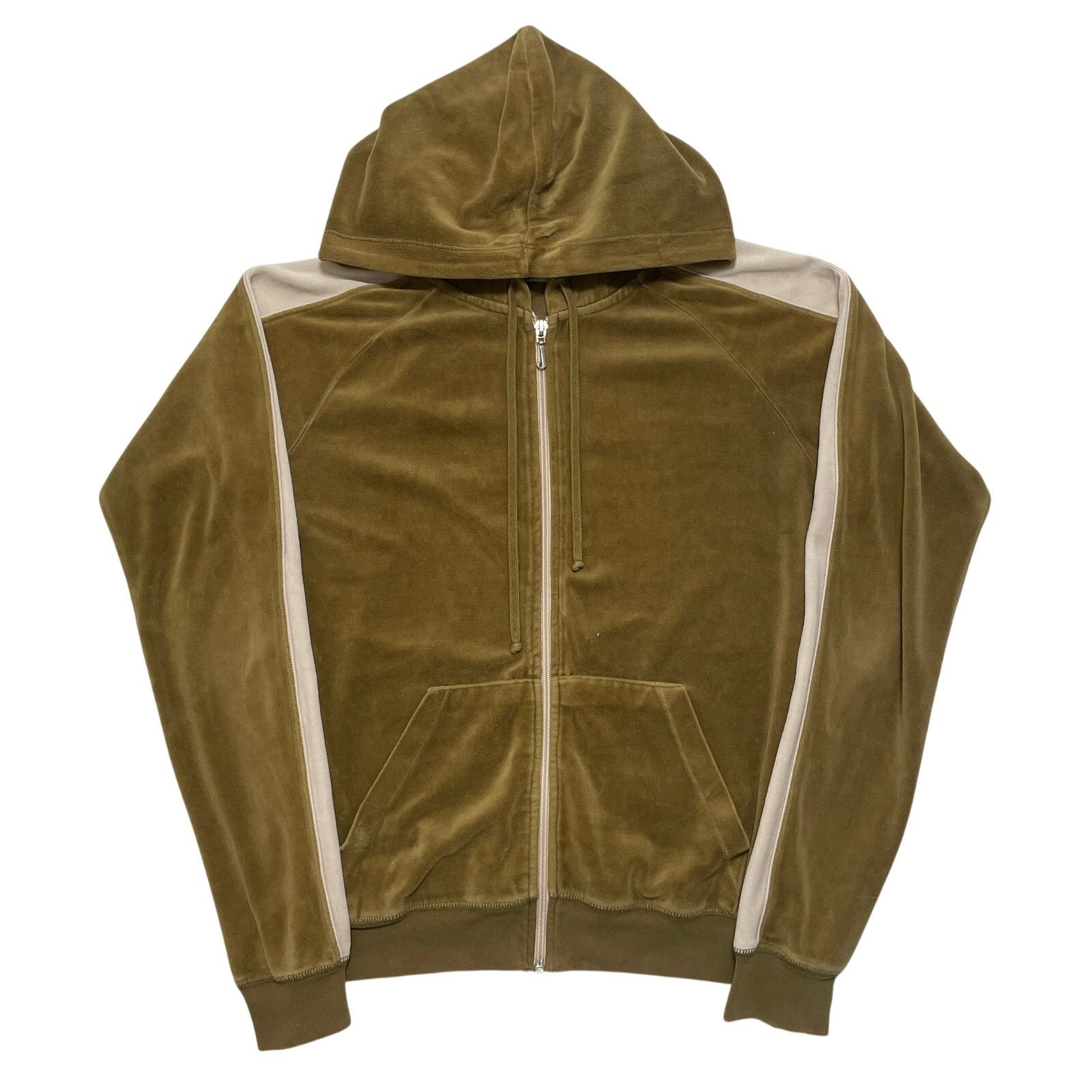 Juicy Couture VTG Y2K 00's Juicy Couture Green Velour Zip Up Jacket L Size L / US 10 / IT 46 - 1 Thumbnail