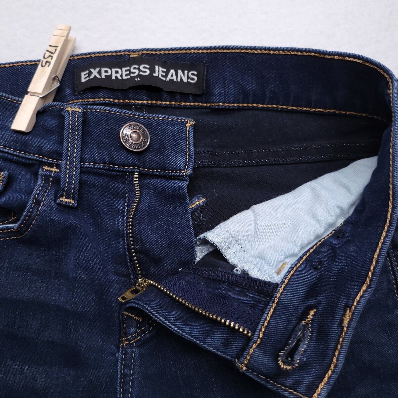 Express Express Supersoft Super Skinny Denim Jeans Womens Size 0S Size 26" / US 2 / IT 38 - 6 Thumbnail