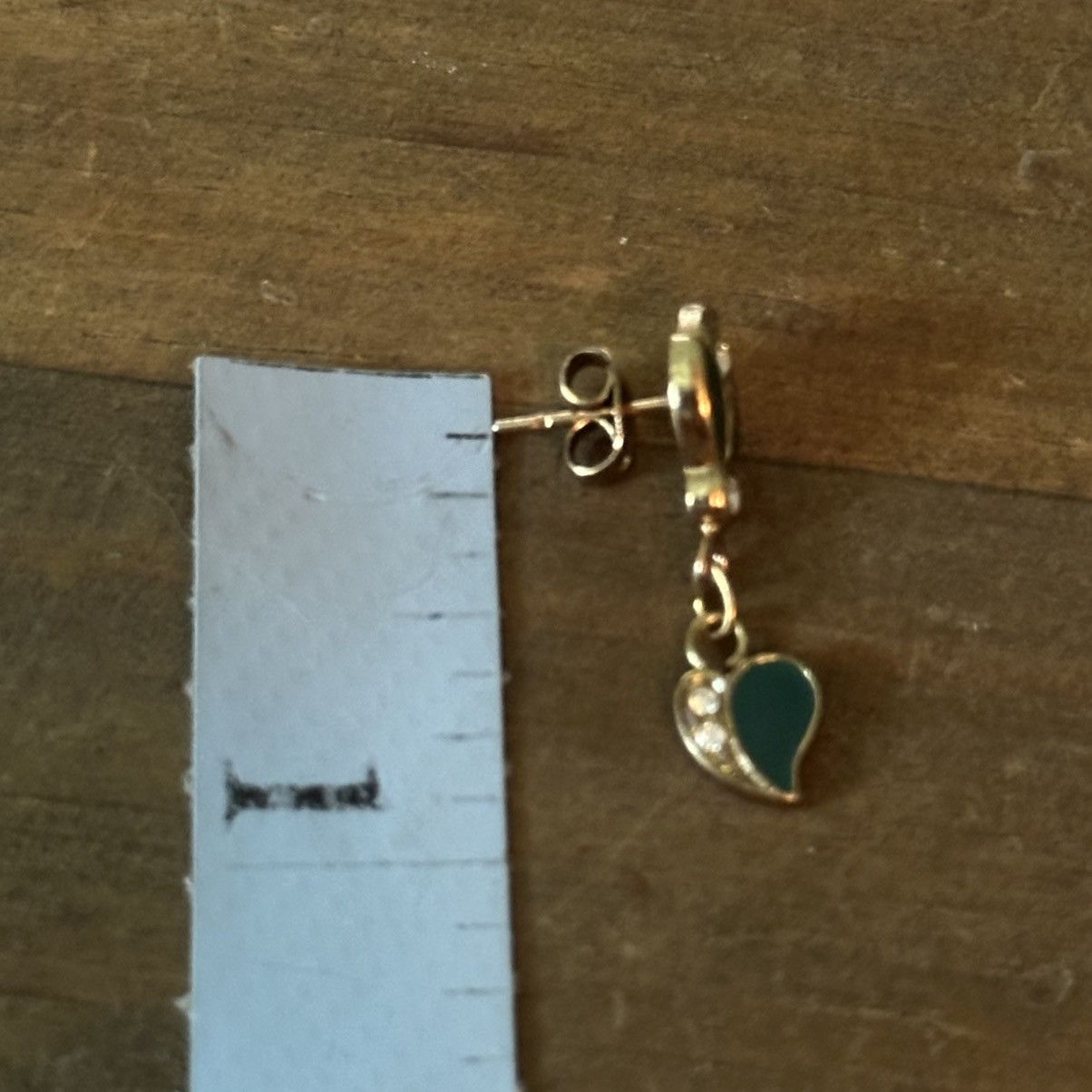 Vintage Vintage tulip and heart enamel dangle post earrings Size ONE SIZE - 5 Thumbnail