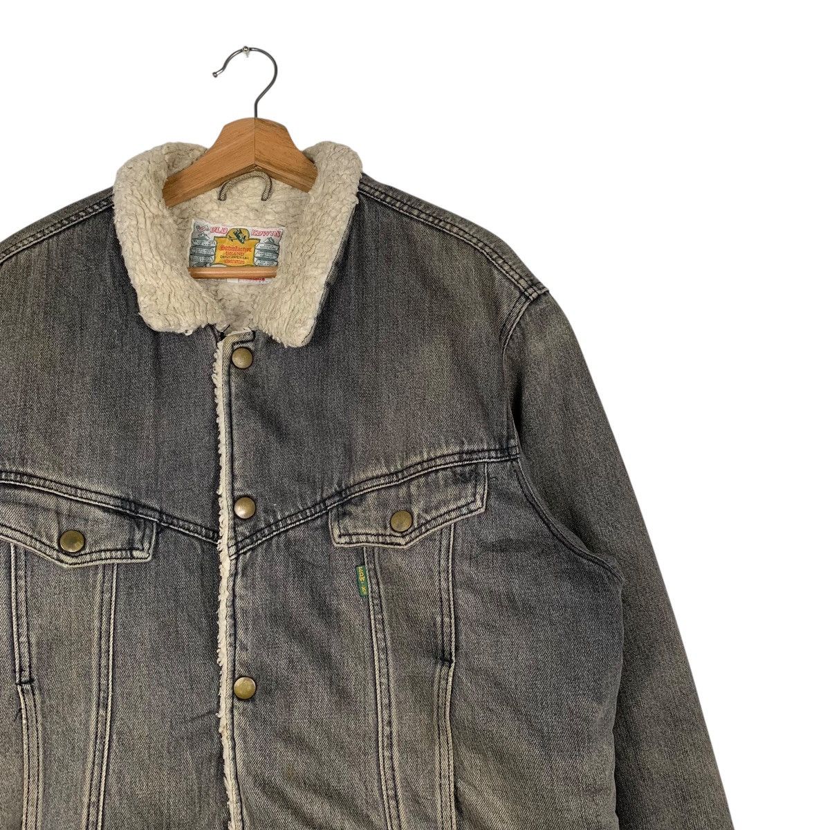Edwin Vintage Edwin Sherpa Denim Jacket Size US L / EU 52-54 / 3 - 5 Thumbnail